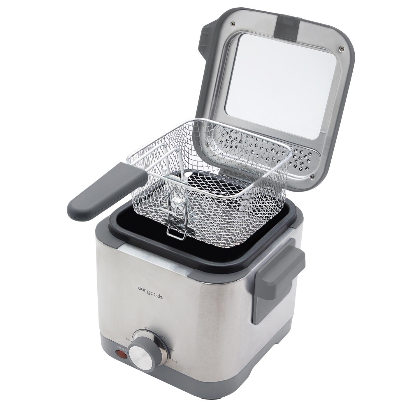 1.5L Stainless Steel Compact Deep Fryer