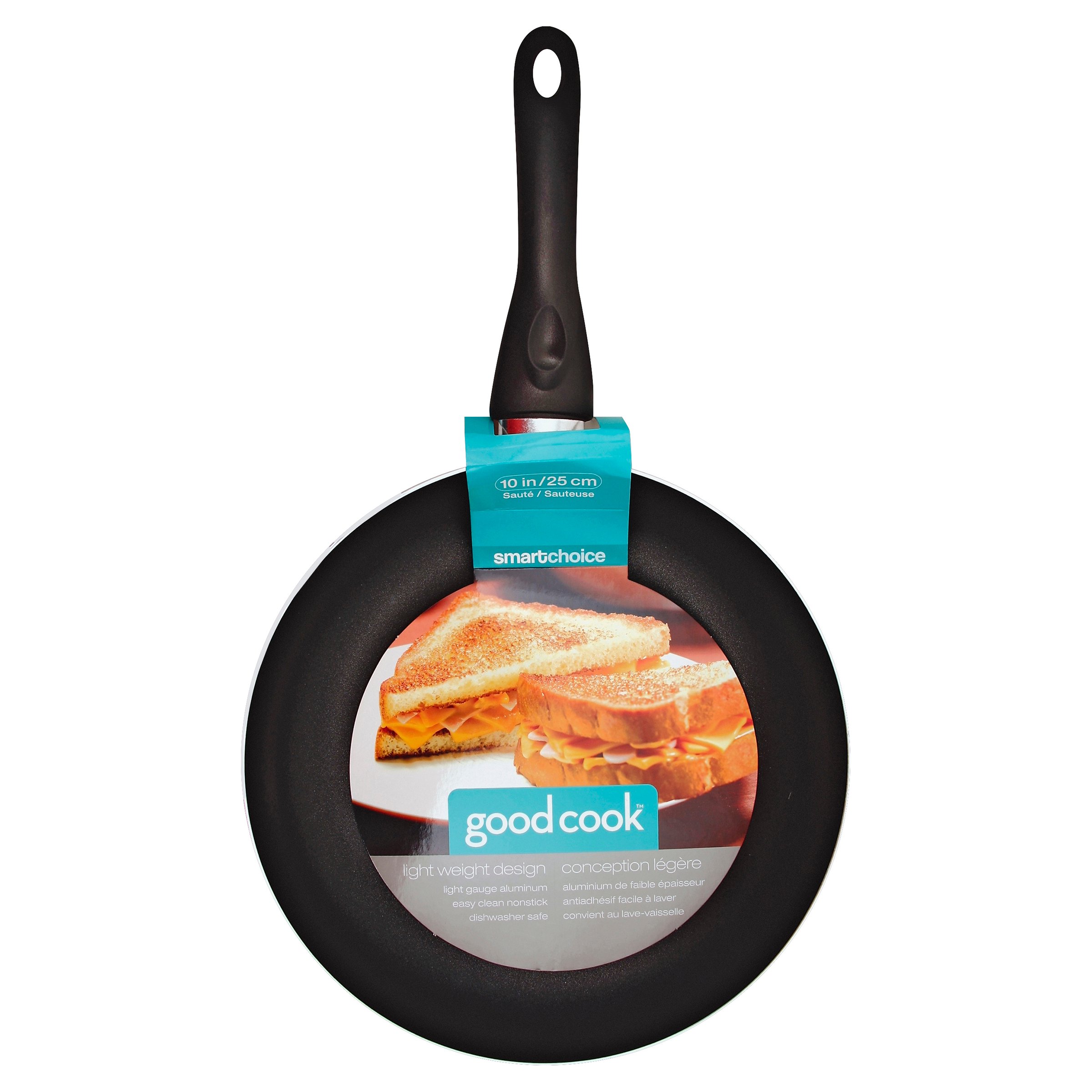 GoodCook Healthy Ceramic Titanium-infused Fry pan, 12 Inch, Light Blue -  GoodCook