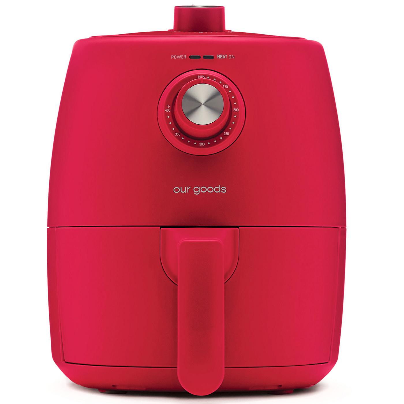 our goods Air Fryer - Scarlet Red; image 1 of 3