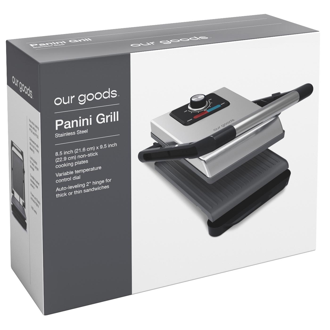 our goods Panini Grill - Stainless Steel; image 3 of 3