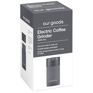 our goods Electric Coffee Grinder - Pebble Gray