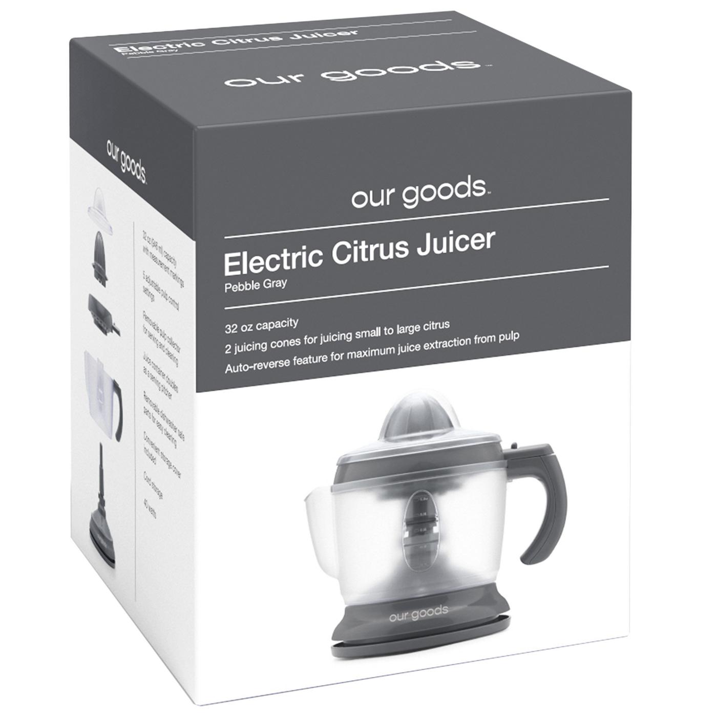 our goods Electric Citrus Juicer - Pebble Gray; image 3 of 3