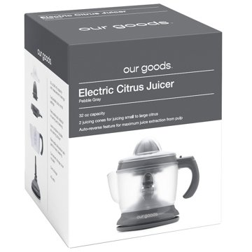 our goods Electric Citrus Juicer - Pebble Gray, 32 oz