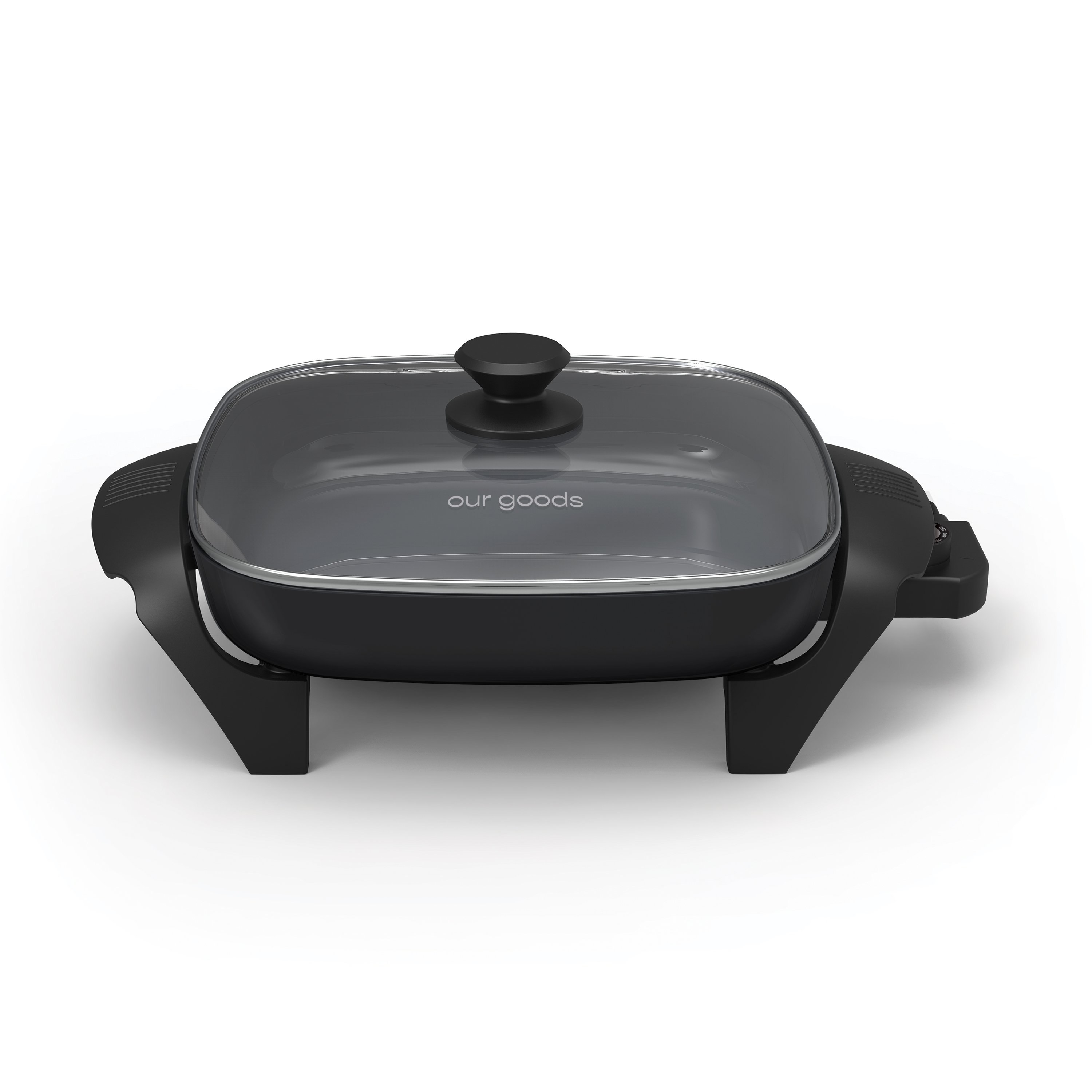 our goods Electric Skillet with Glass Lid - Black - Shop Cookers & roasters at H-E-B