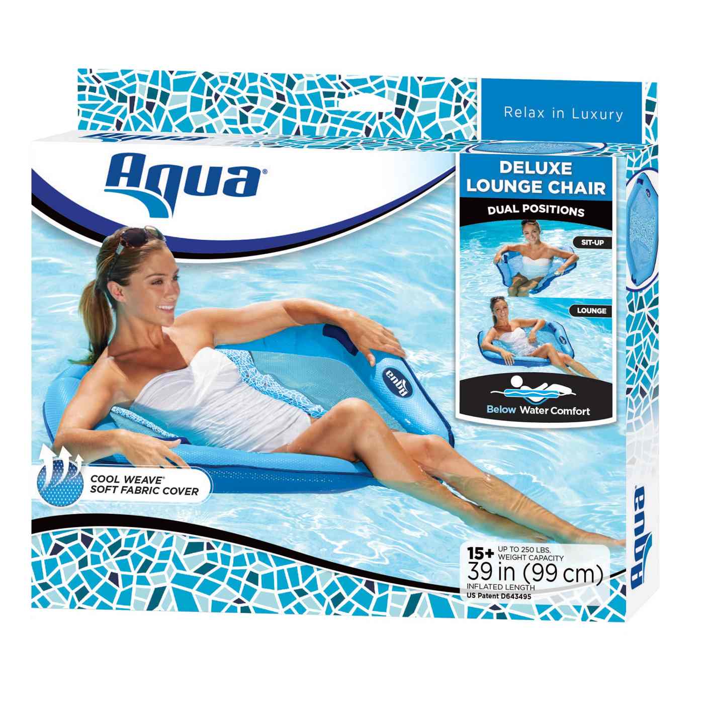 Aqua Leisure Deluxe Lounge Chair; image 1 of 7