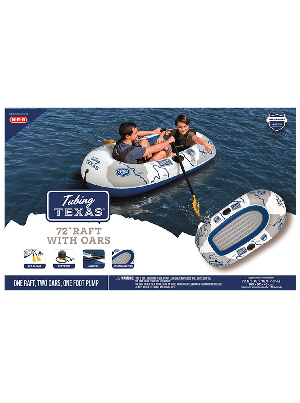 HEB Tubing Texas Inflatable Raft with Oars Shop Floats at HEB