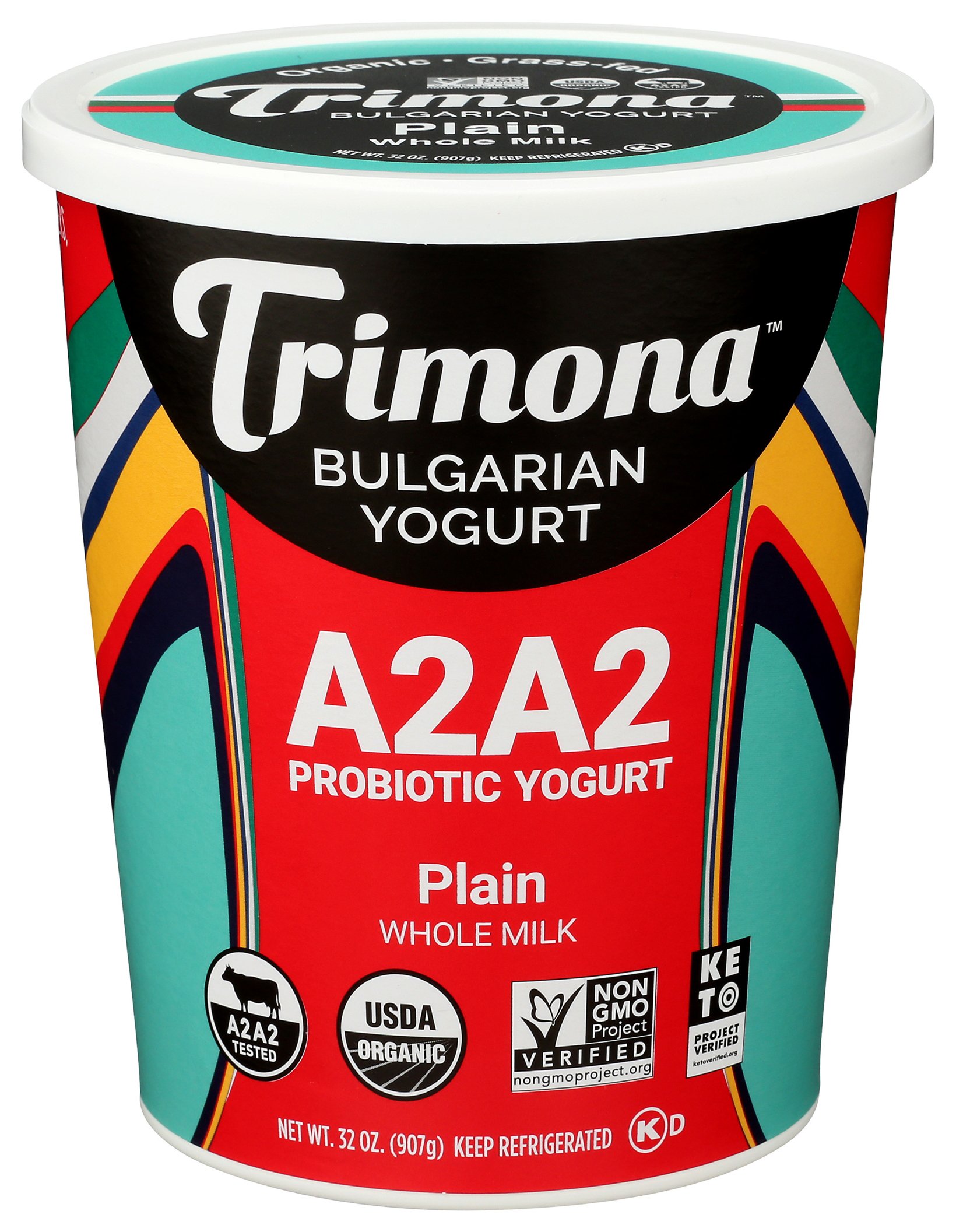 Trimona Plain Whole-Fat Bulgarian Yogurt, 32 oz
