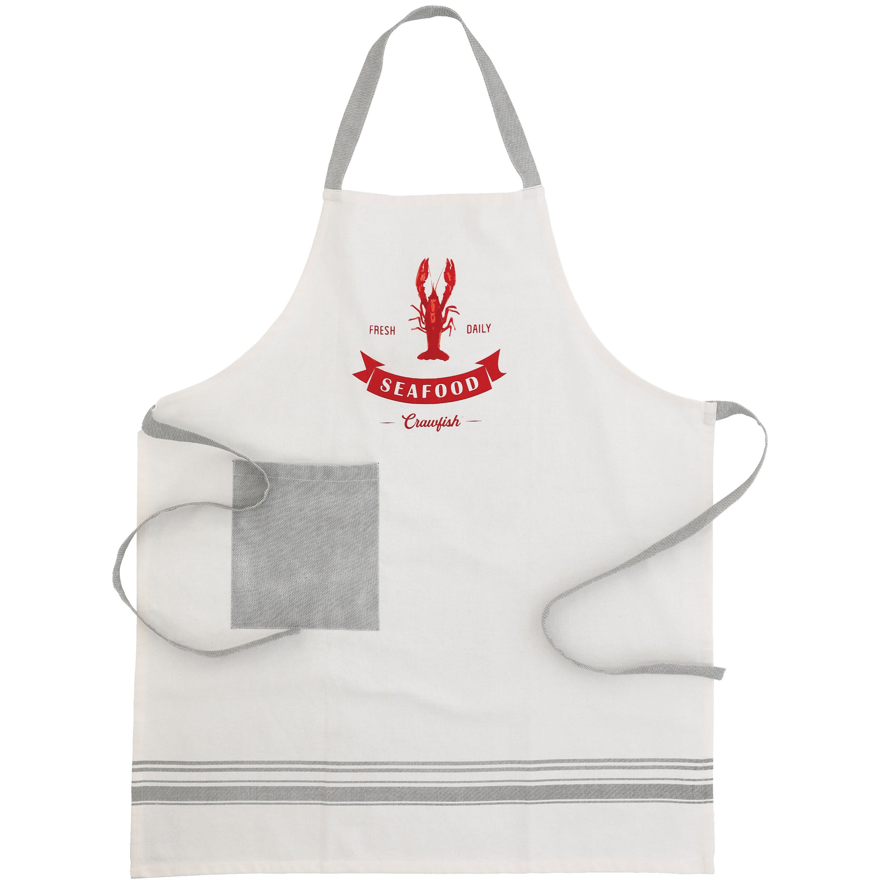 Destination Holiday Fresh Seafood Daily Crawfish Adult Apron Shop