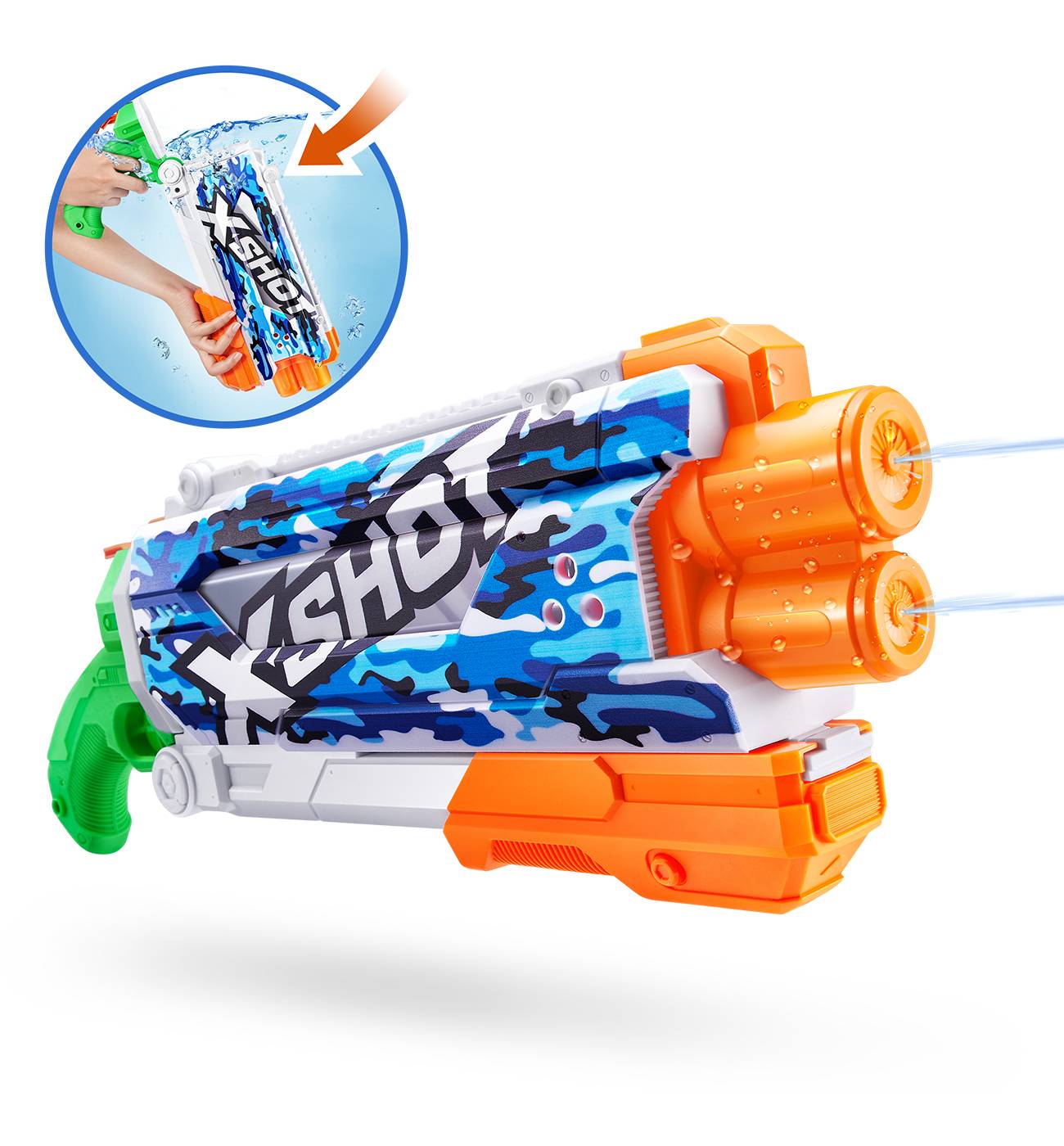 Zuru X-Shot Fast Fill Skins Shotgun Water Blaster - Assorted; image 6 of 8