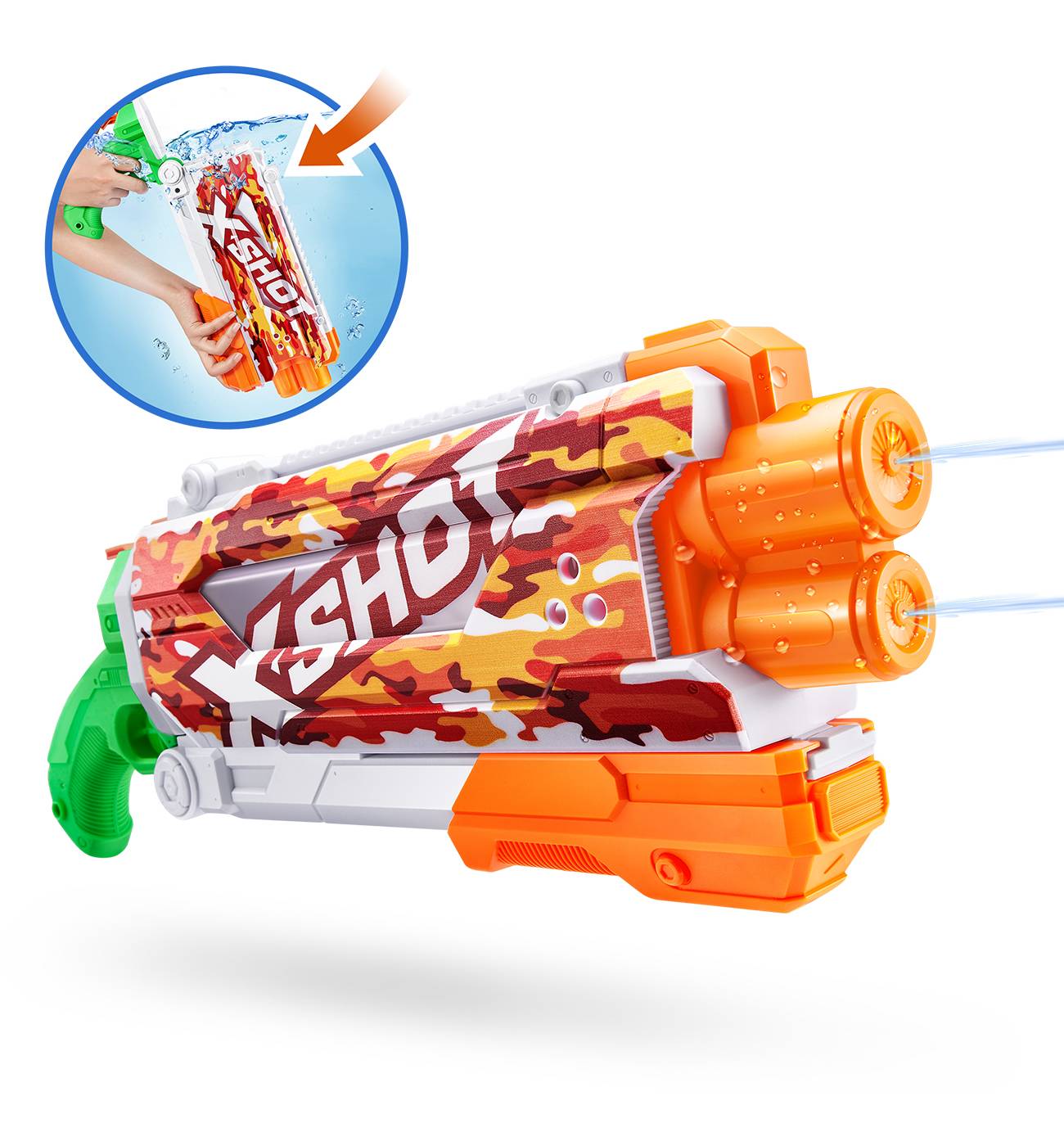 Zuru X-Shot Fast Fill Skins Shotgun Water Blaster - Assorted; image 7 of 8