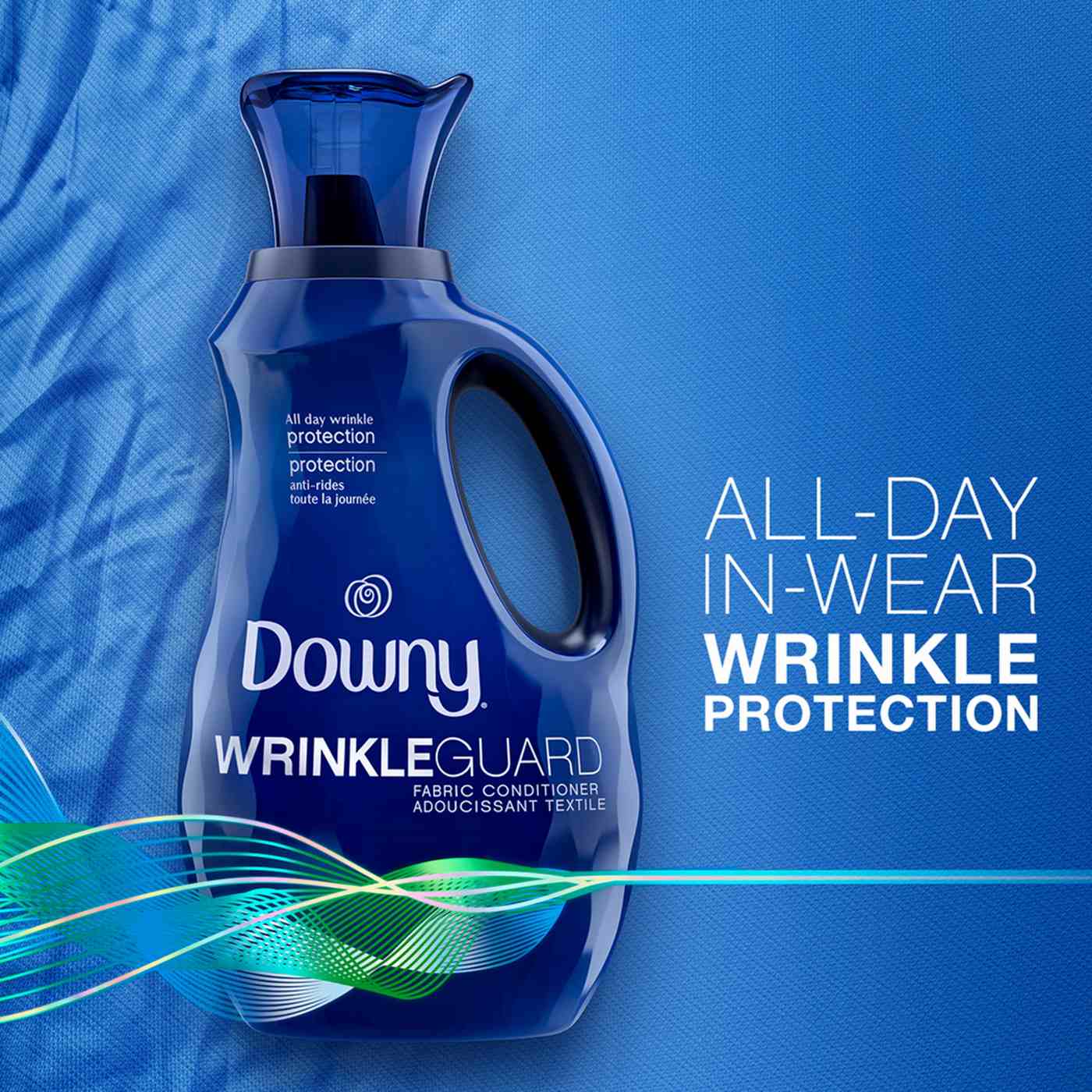 Downy Wrinkle Guard Liquid Fabric Conditioner - Fresh; image 2 of 11