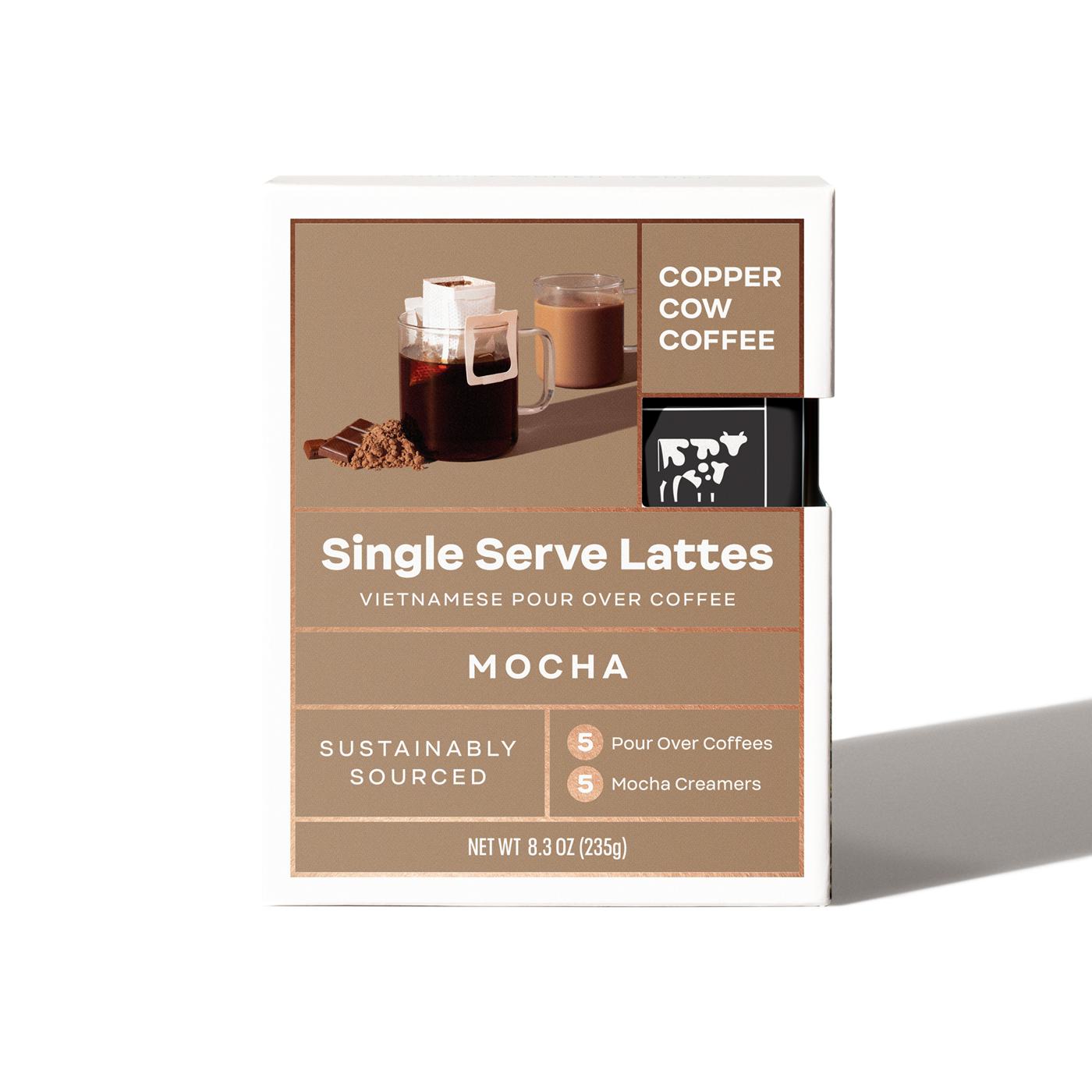 Copper Cow Coffee Mocha Latte Vietnamese Pour Over Coffee Shop Coffee