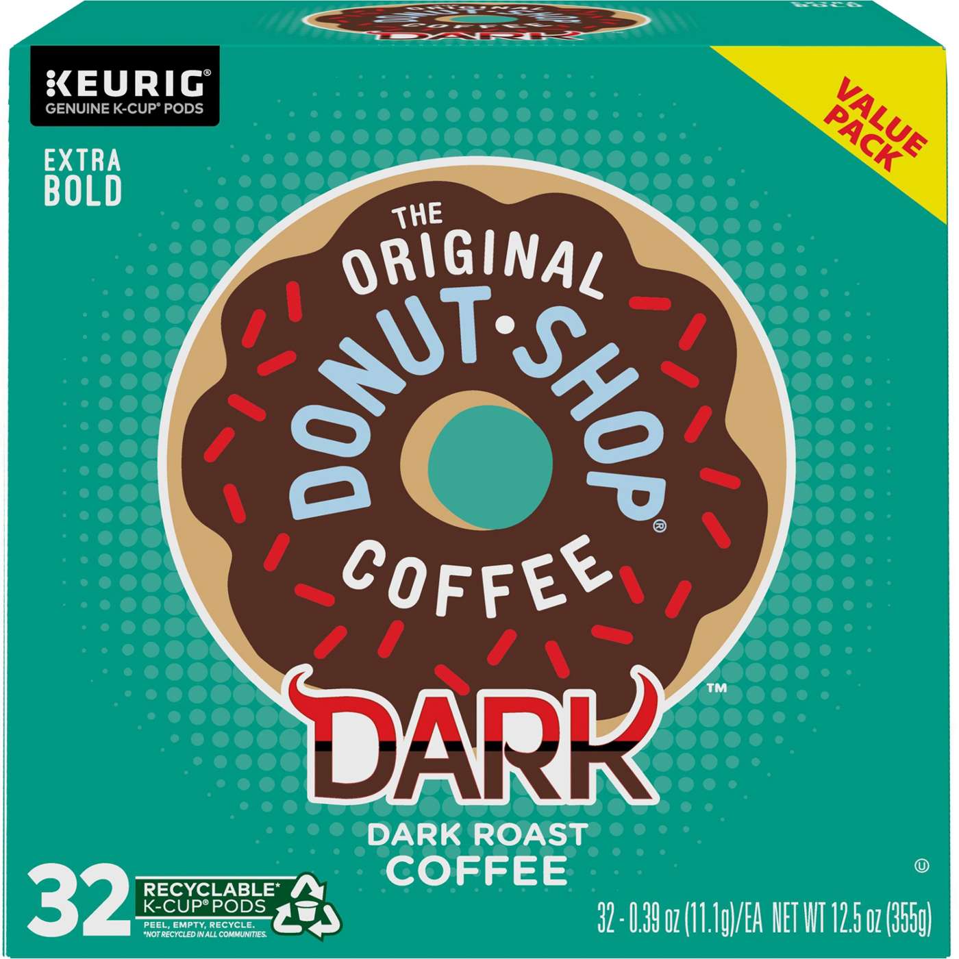 Donut Shop Dark Roast Single Serve Coffee K Cups; image 1 of 7
