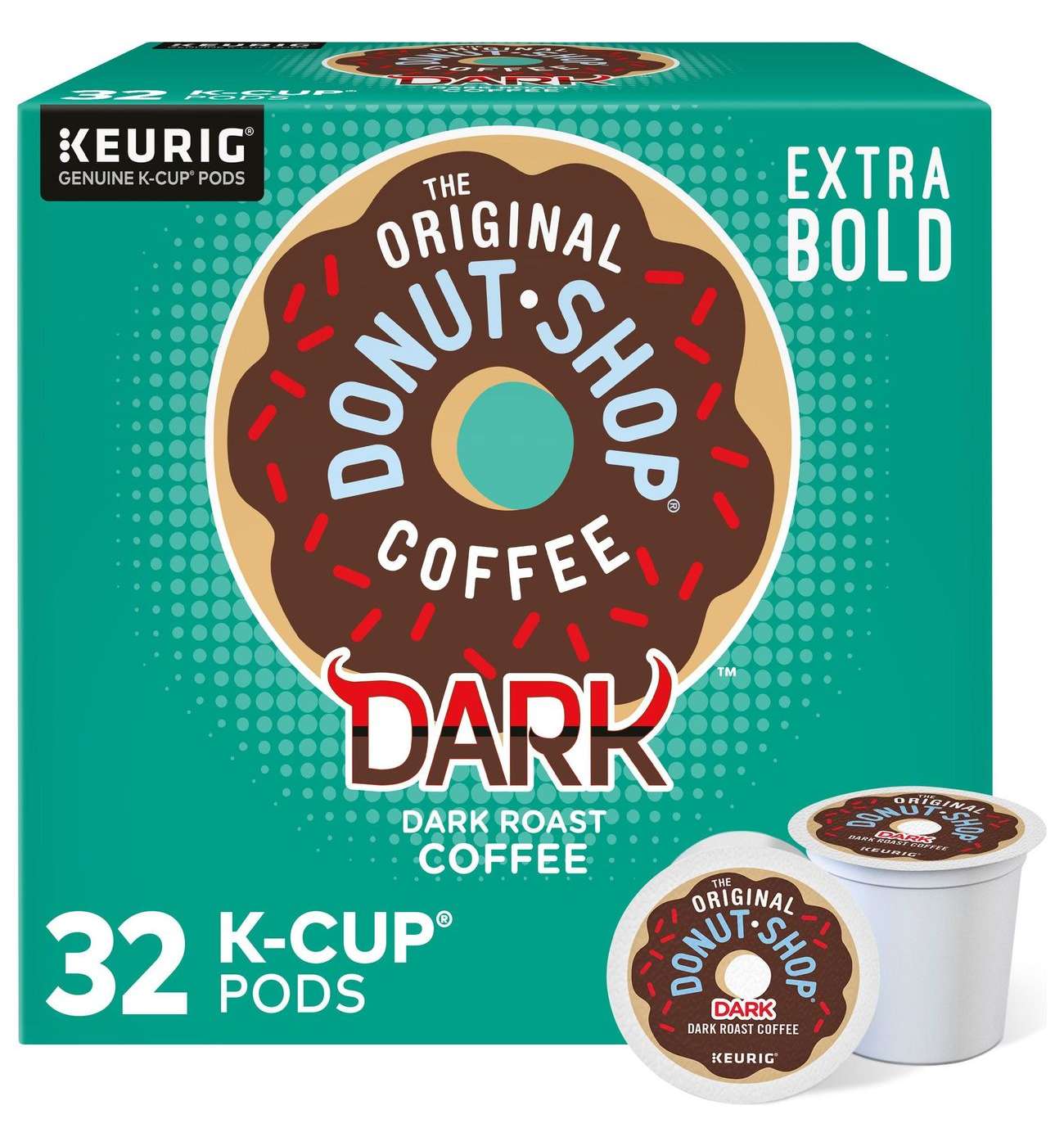 Donut Shop Dark Roast Single Serve Coffee K Cups; image 1 of 7