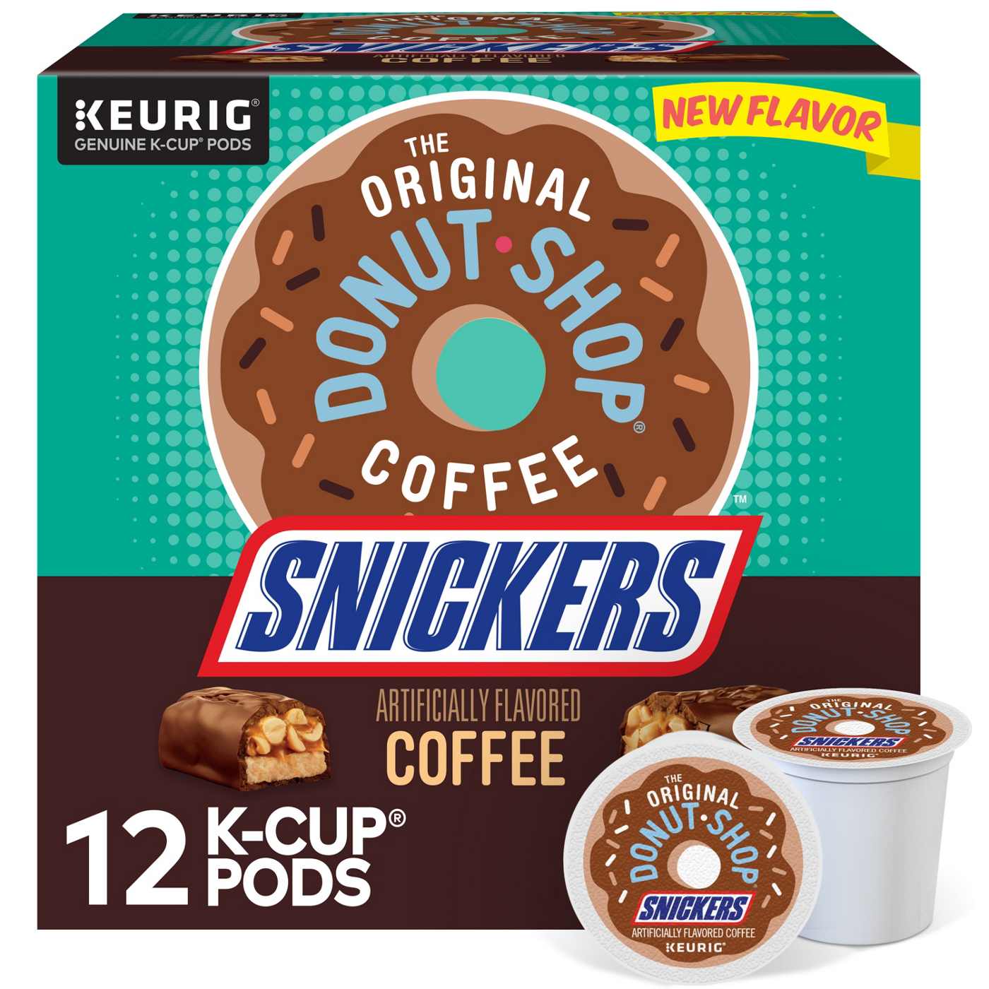 Donut Shop Snickers Single Serve Coffee K Cups; image 1 of 6