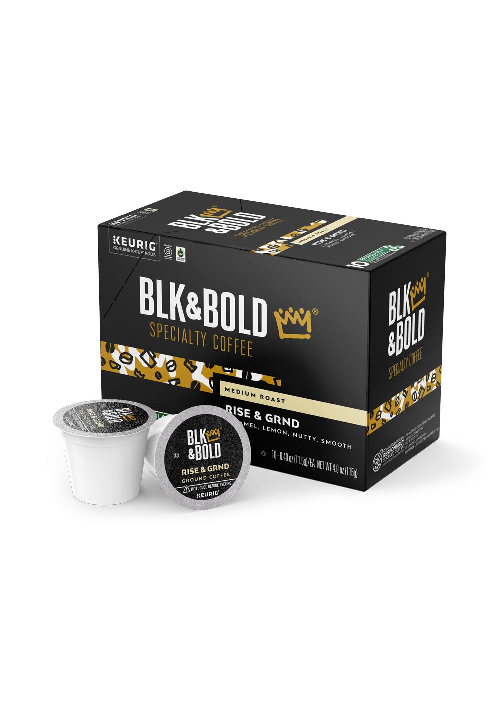 BLK & Bold Rise & GRND Medium Roast Keurig K-Cup Pods; image 1 of 3