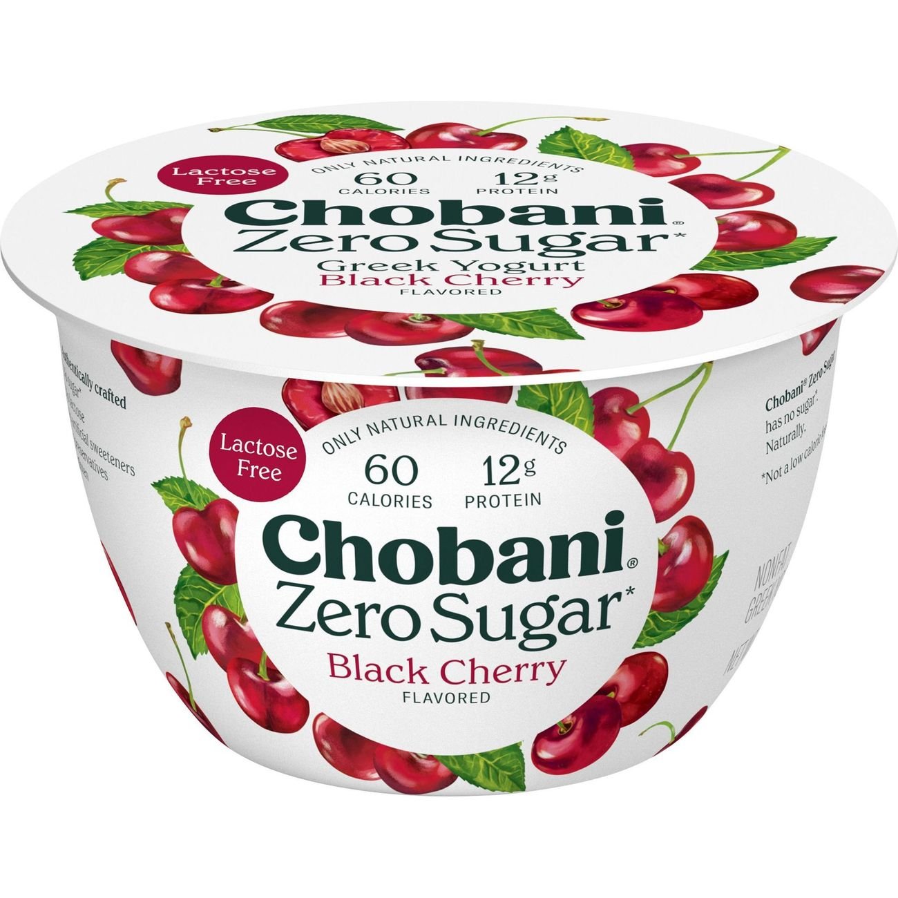 Chobani Zero Sugar Black Cherry Greek Yogurt, 5.3 oz