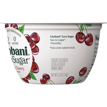 Chobani Zero Sugar Black Cherry Greek Yogurt