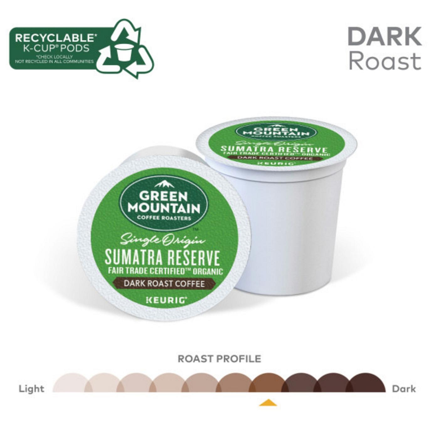 Green Mountain Coffee Sumatra Reserve Dark Roast Single Serve Coffee K Cups; image 8 of 8