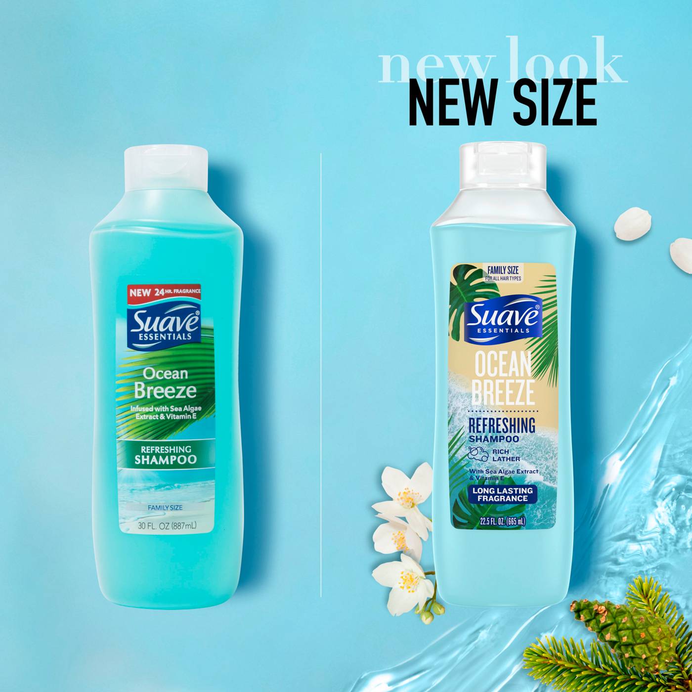 Suave Essentials Refreshing Shampoo - Ocean Breeze; image 4 of 6