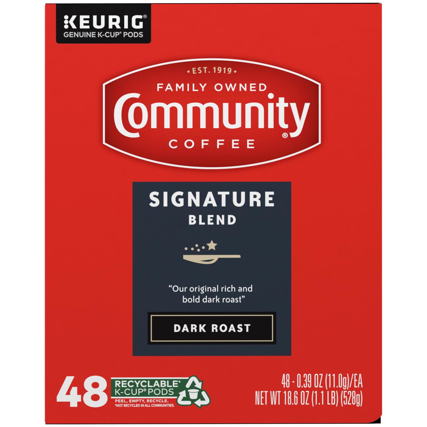 COMMUNITY COFFEE Signature Blend Dark Roast Single Serve Coffee Cups; image 4 of 9