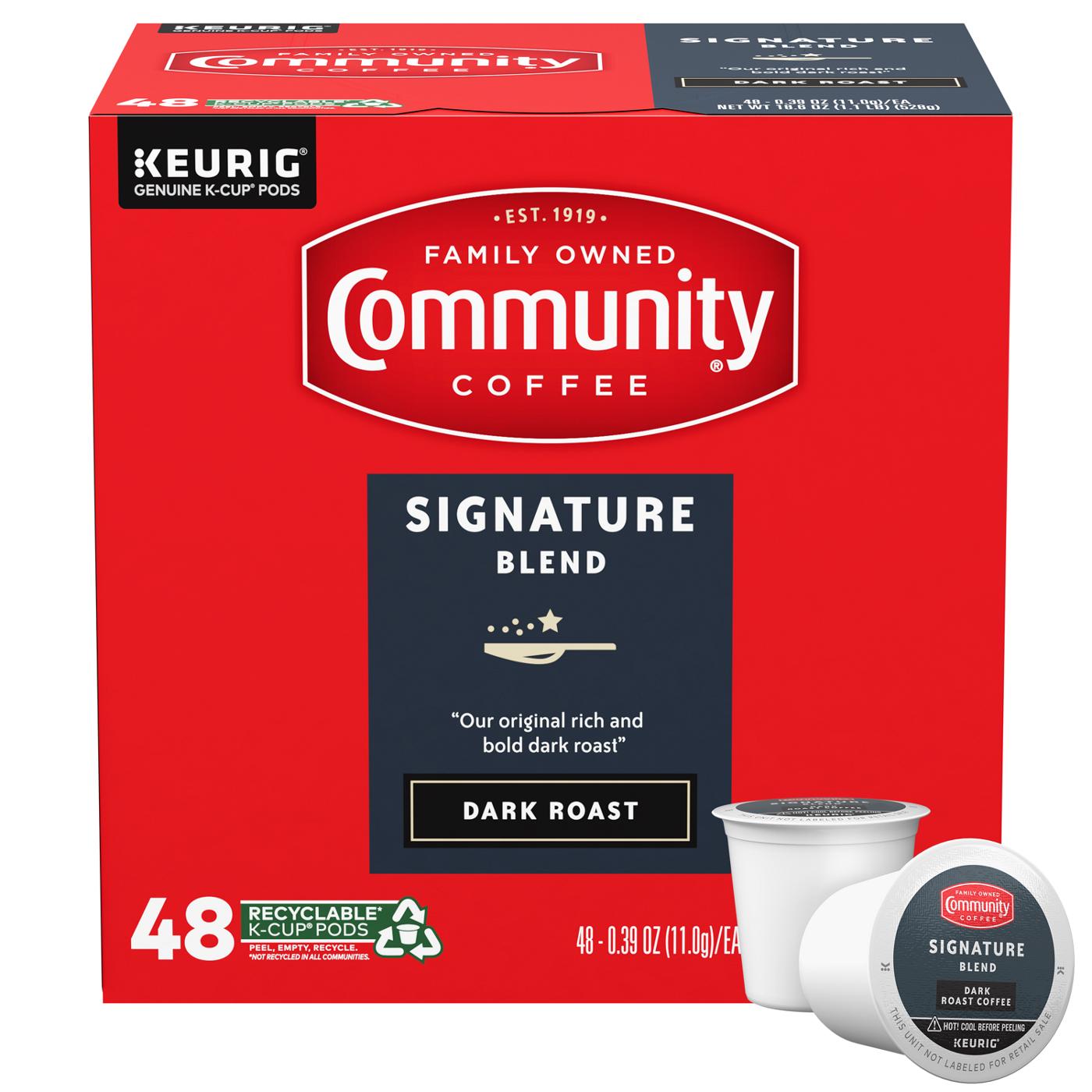 COMMUNITY COFFEE Signature Blend Dark Roast Single Serve Coffee Cups; image 6 of 9