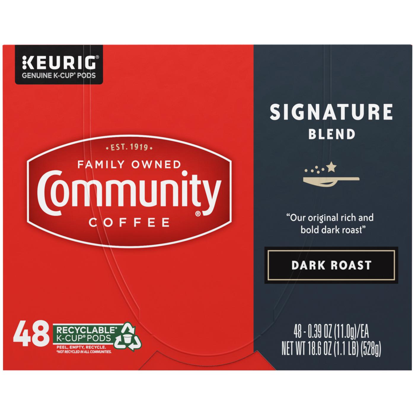 COMMUNITY COFFEE Signature Blend Dark Roast Single Serve Coffee Cups; image 7 of 9