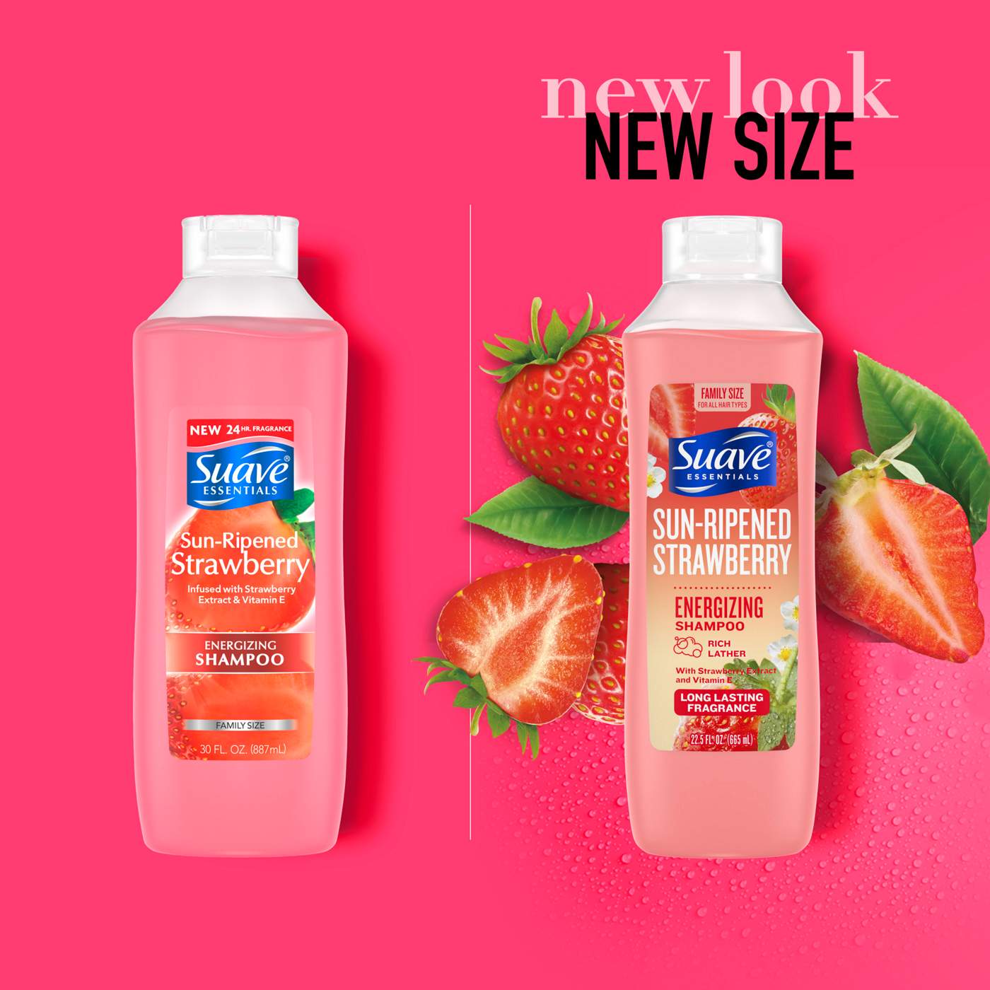 Suave Essentials Energizing Shampoo - Strawberry; image 2 of 5
