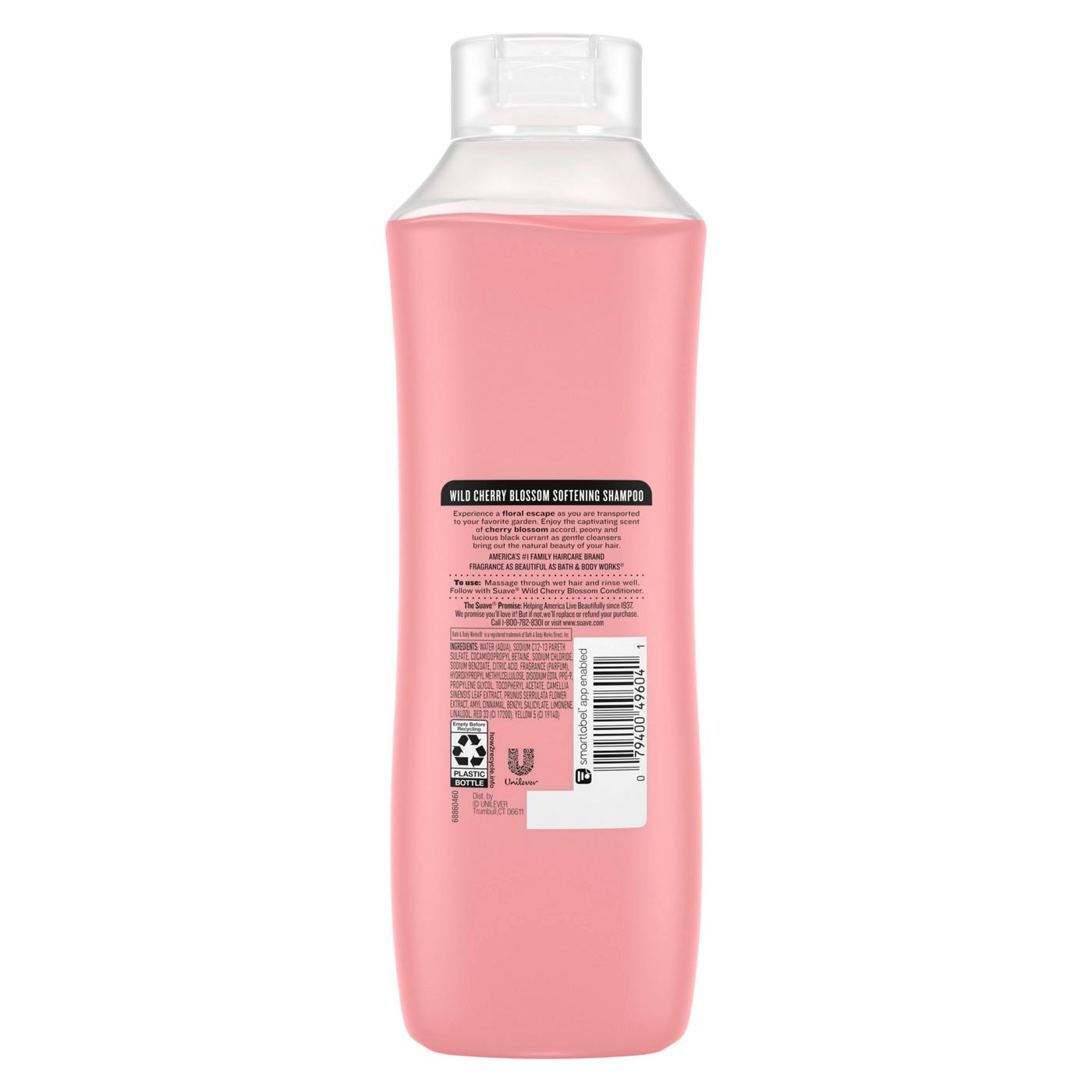 Suave Essentials Softening Shampoo - Wild Cherry Blossom; image 3 of 4