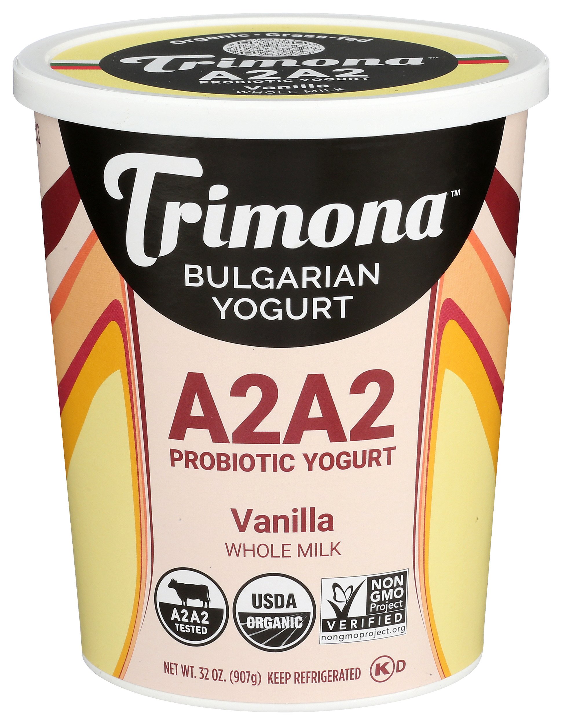 Trimona Whole Milk Bulgarian Yogurt - Vanilla, 32 oz
