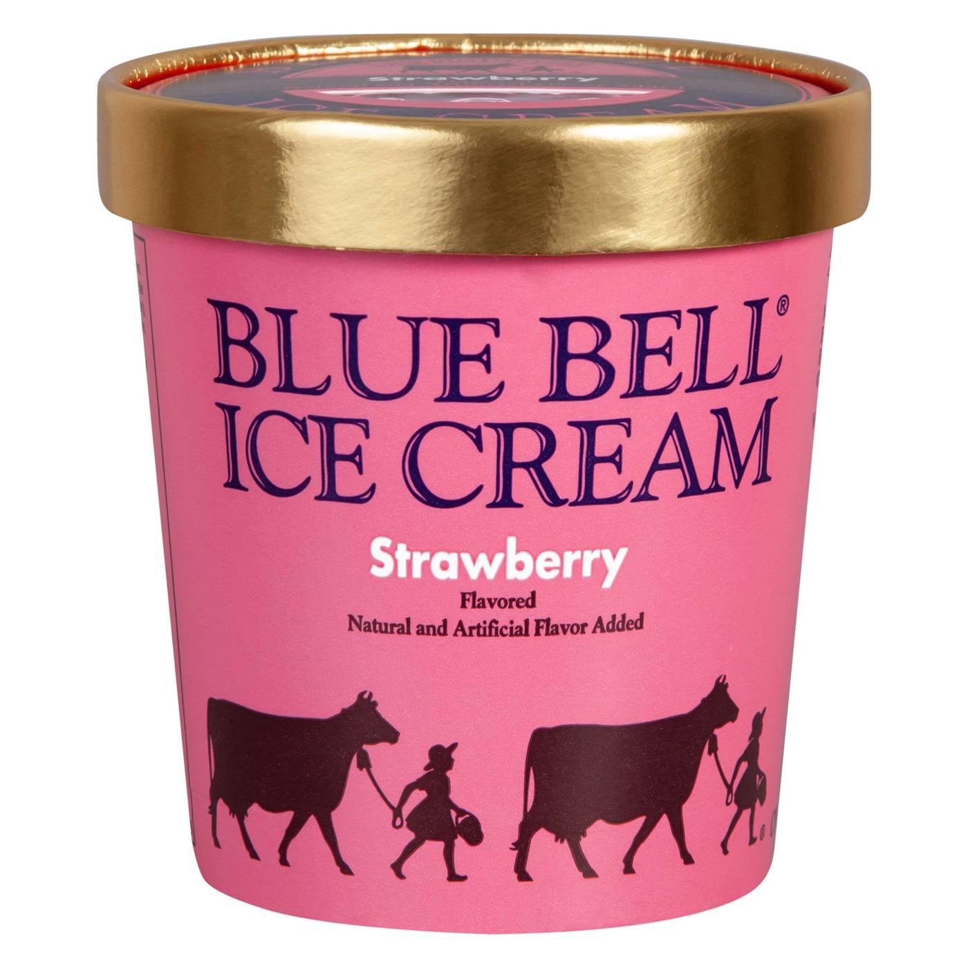 Blue Bell Strawberry Ice Cream; image 1 of 2