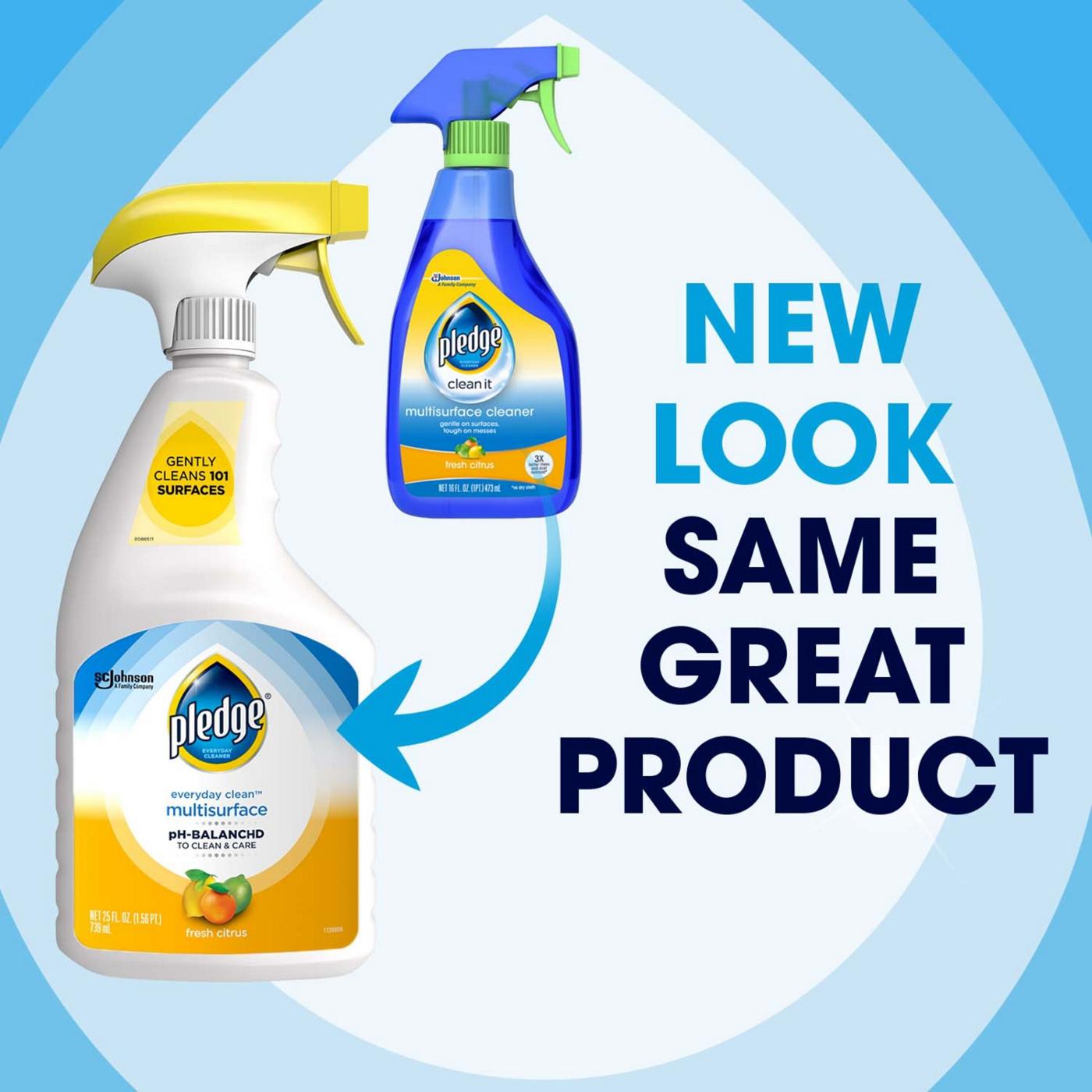 Pledge Pledge pHBalanced Multisurface Cleaner Spray for Everyday Care, Fresh Citrus Scent, 25oz