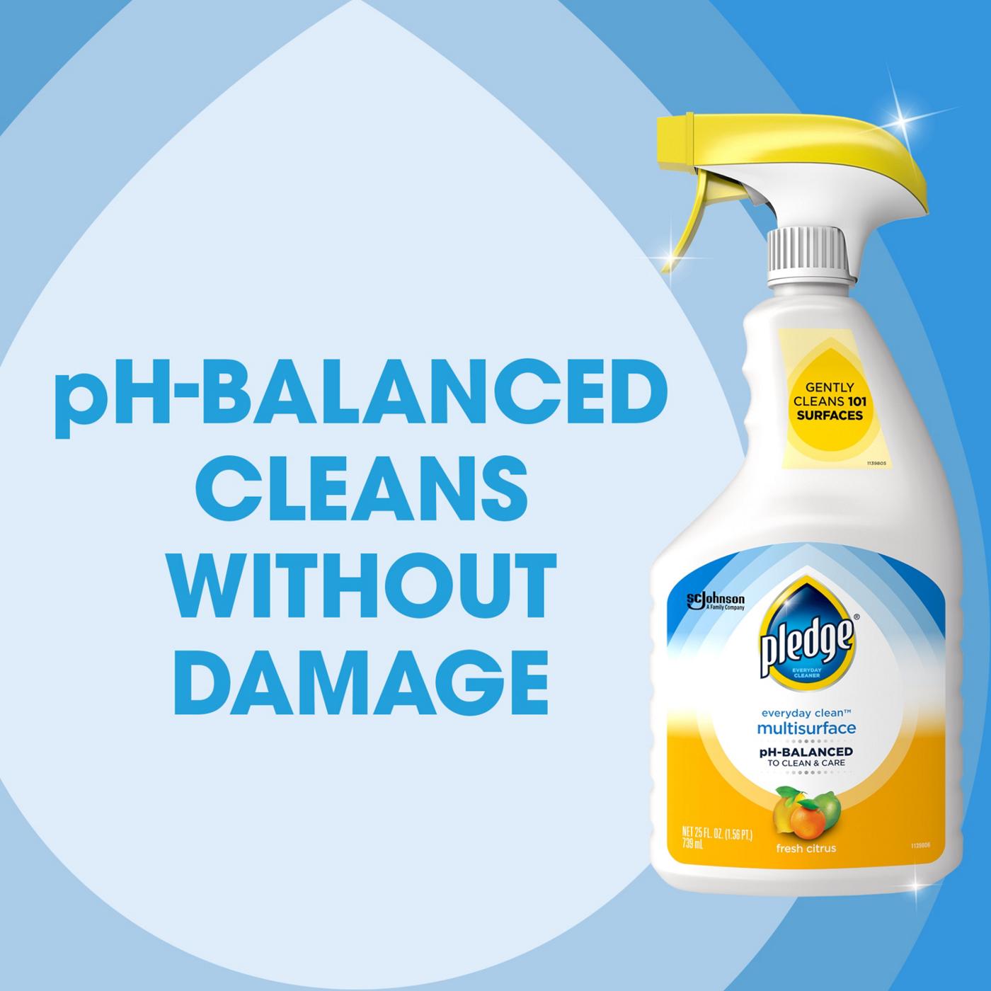 Pledge Pledge pHBalanced Multisurface Cleaner Spray for Everyday Care, Fresh Citrus Scent, 25oz