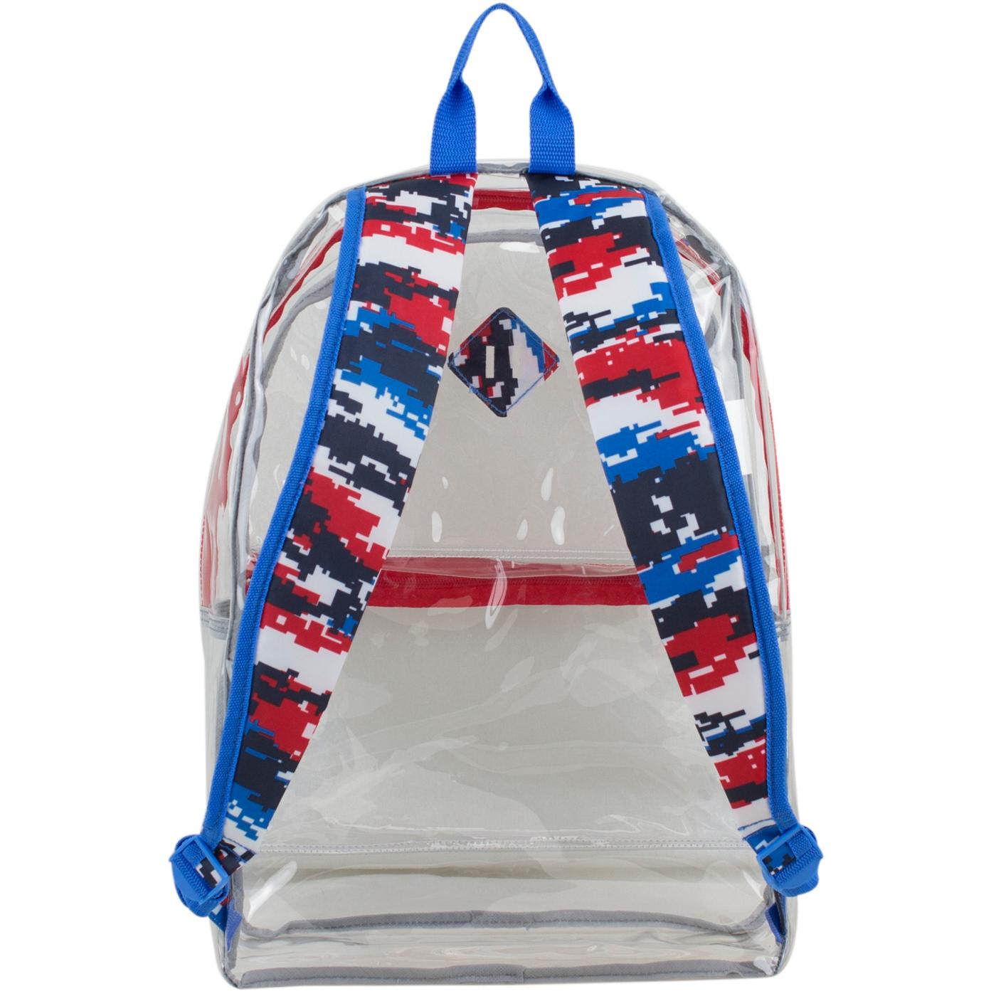 Eastsport Transparent Large Backpack with Static Camo Straps; image 2 of 4