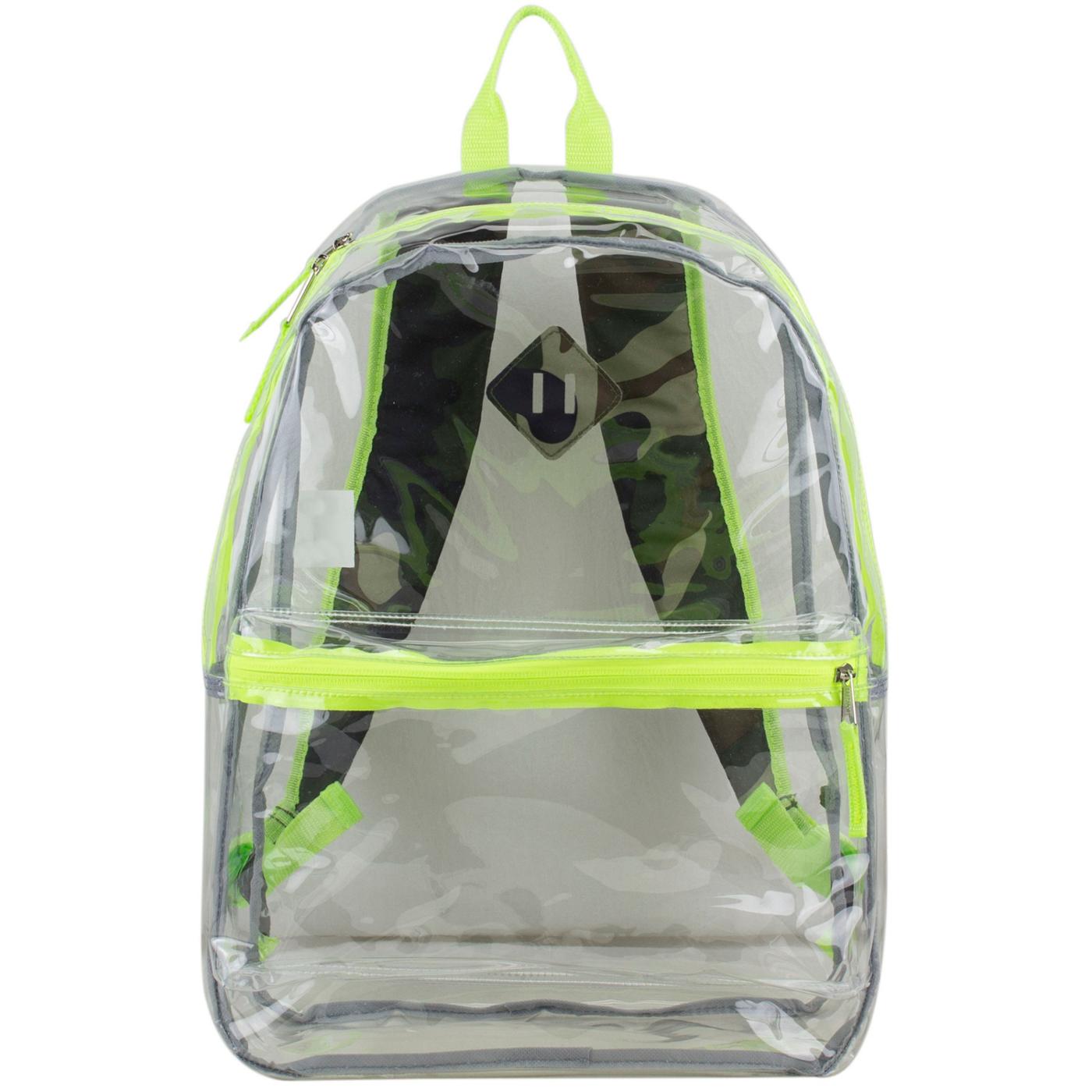 Eastsport Transparent Large Backpack with Camo Straps Shop