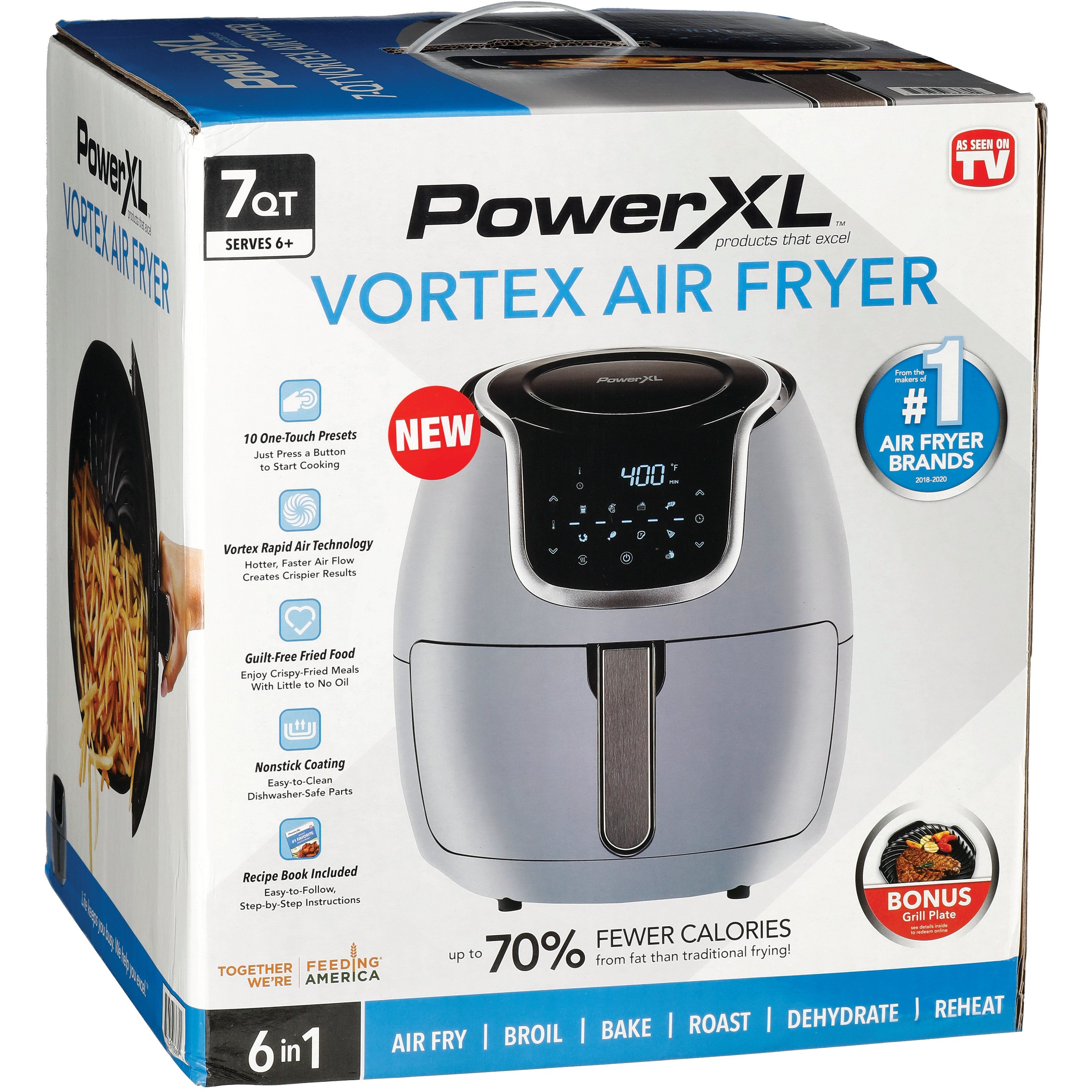 Change the way you cook with the PowerXL's 7 Quart Vortex Air Fryer 