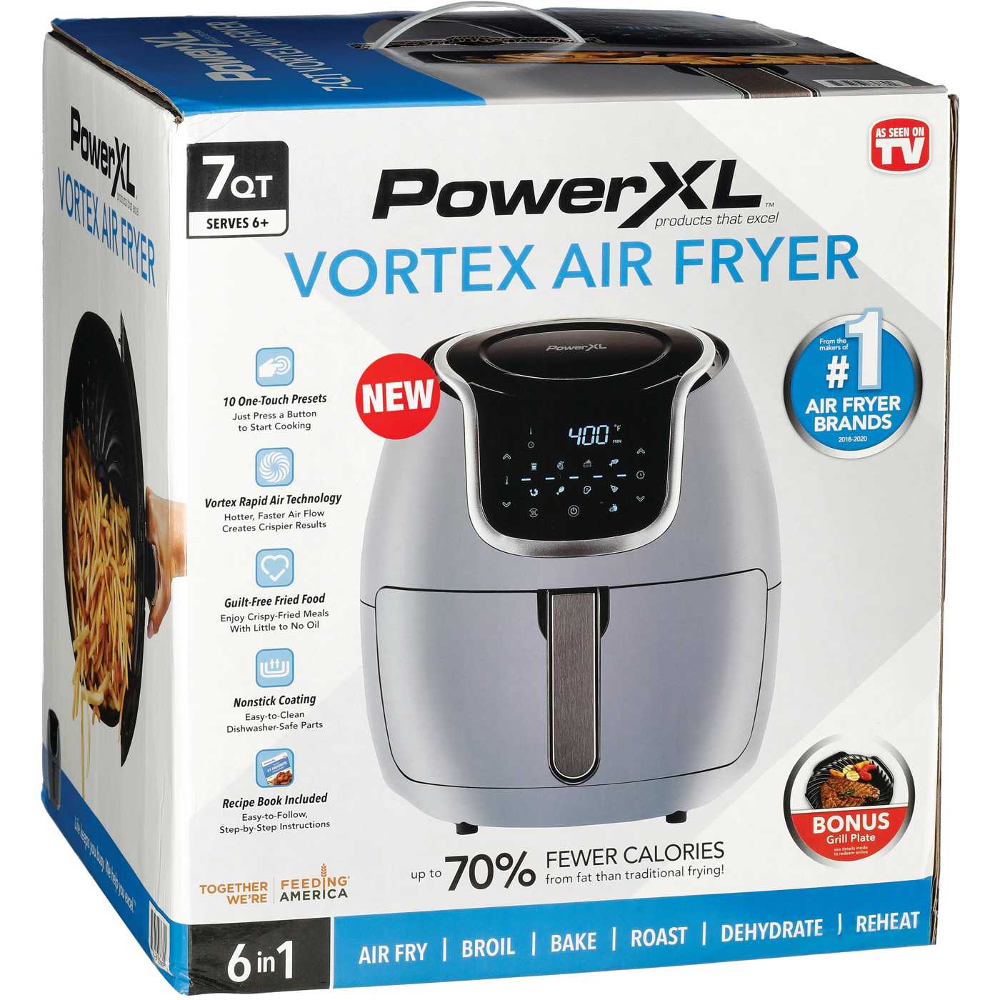 PowerXL 2 Quart Vortex Air Fryer ,Slate