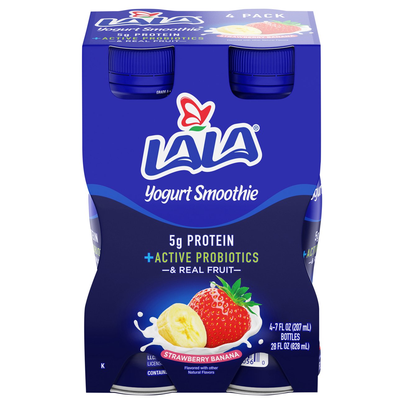 LALA Strawberry Banana Yogurt Smoothie 7 oz Bottles Shop Yogurt at HEB