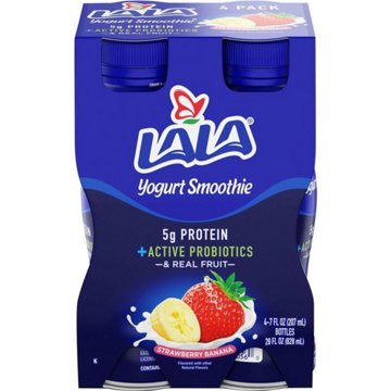 LALA Strawberry Banana Yogurt Drink 7 oz Bottles