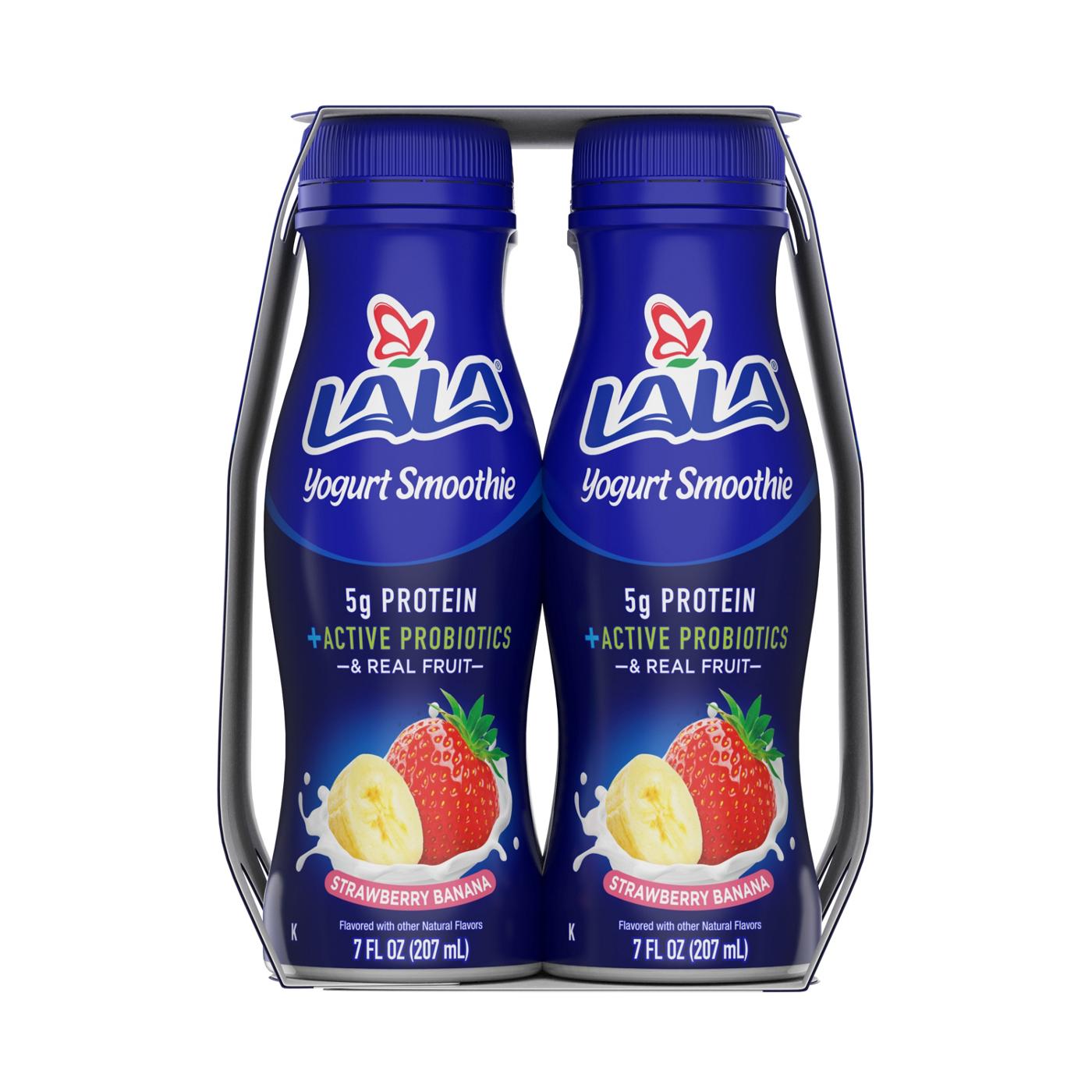 LALA Strawberry Banana Yogurt Smoothie 7 oz Bottles; image 2 of 3