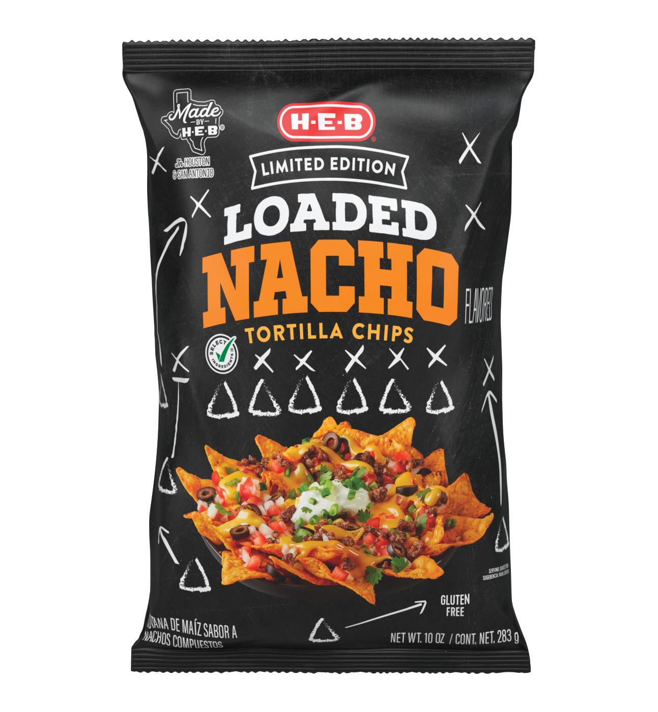 H-E-B Loaded Nacho Tortilla Chips; image 1 of 2