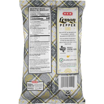 HEB Wavy Potato Chips - Lemon Pepper, 9 oz