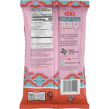 HEB Ridged Potato Chips - Korean BBQ, 9 oz