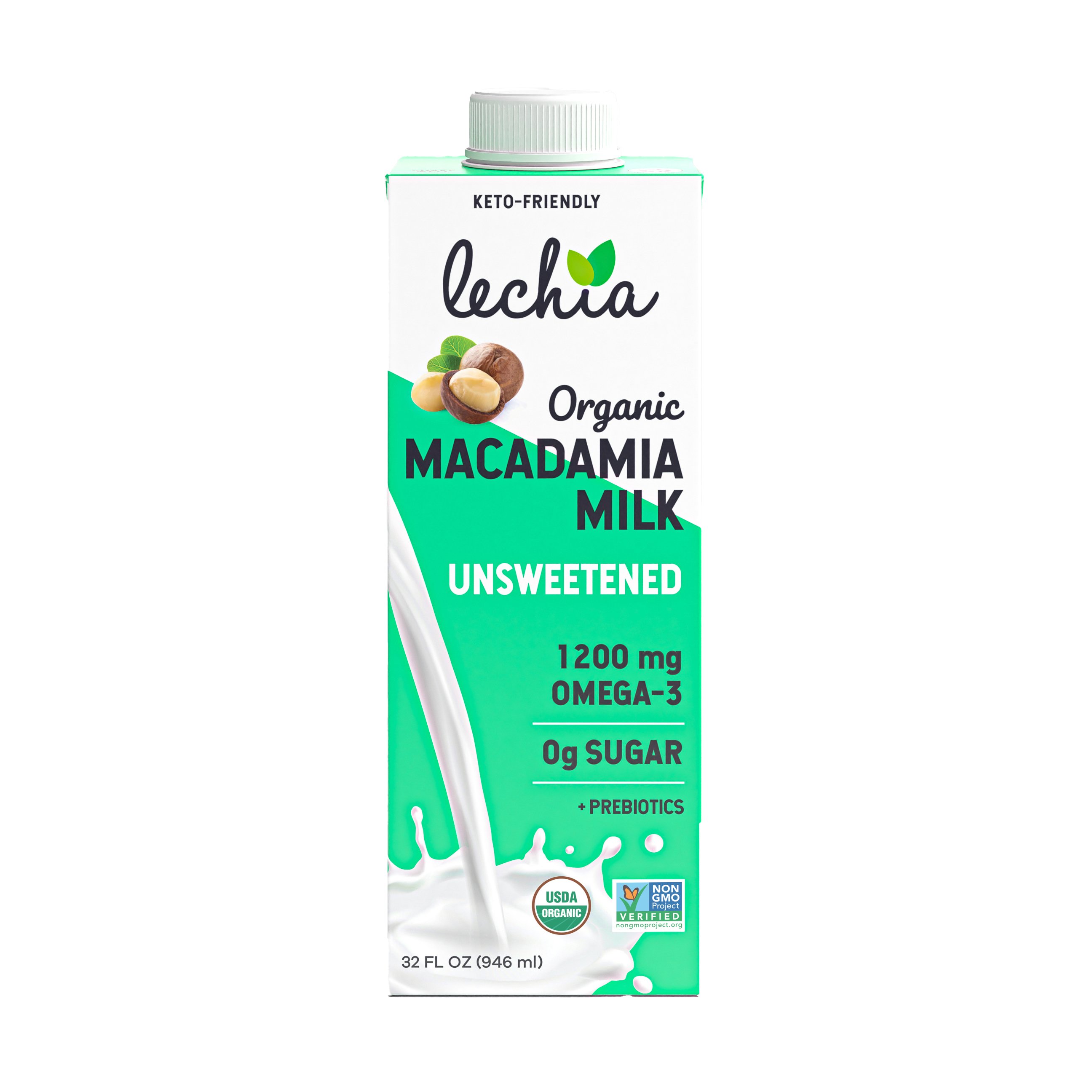 Lechia Unsweetened Organic Macadamia Milk Shop Milk at HEB