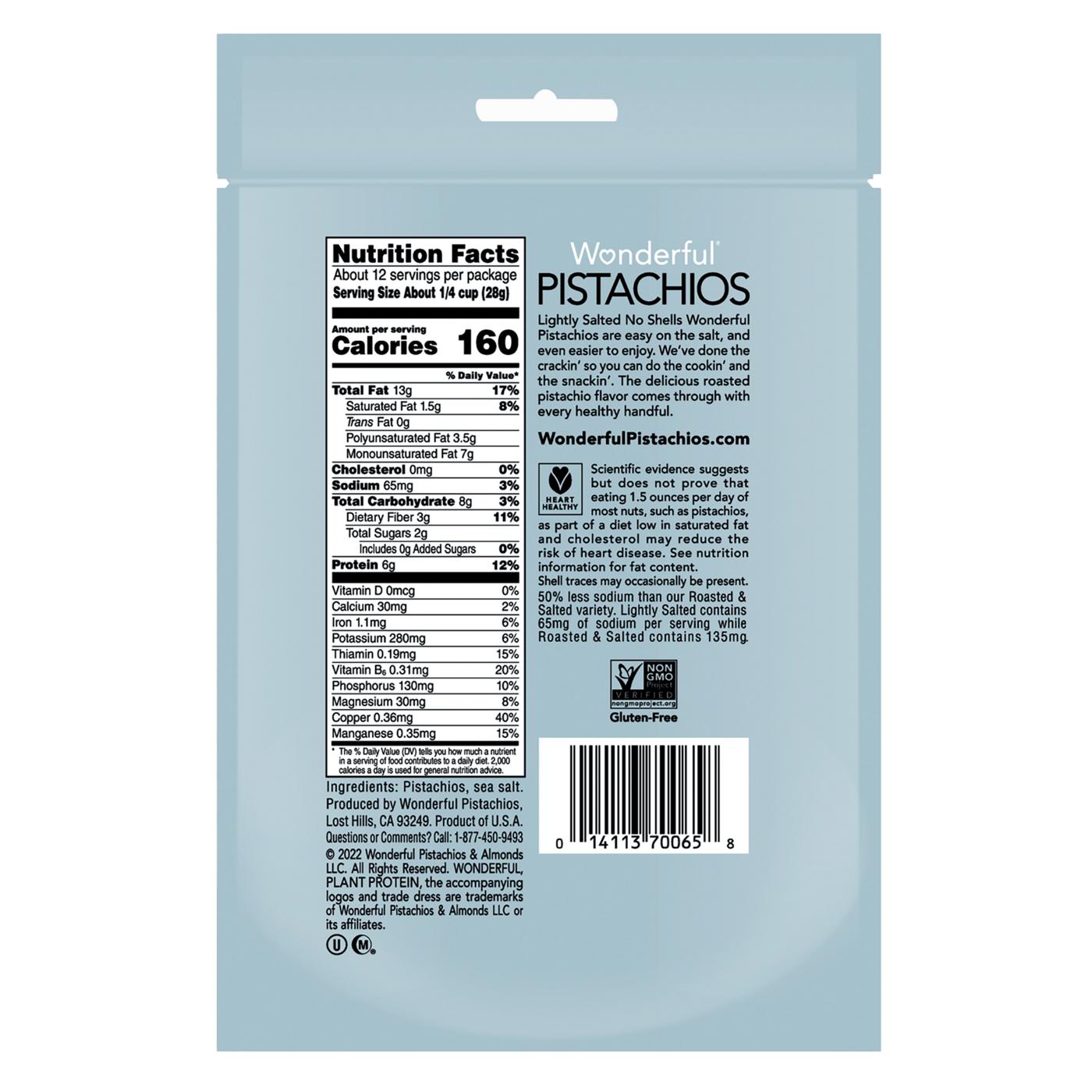 Wonderful Lightly Salted No Shell Pistachios Shop Nuts & Seeds at HEB