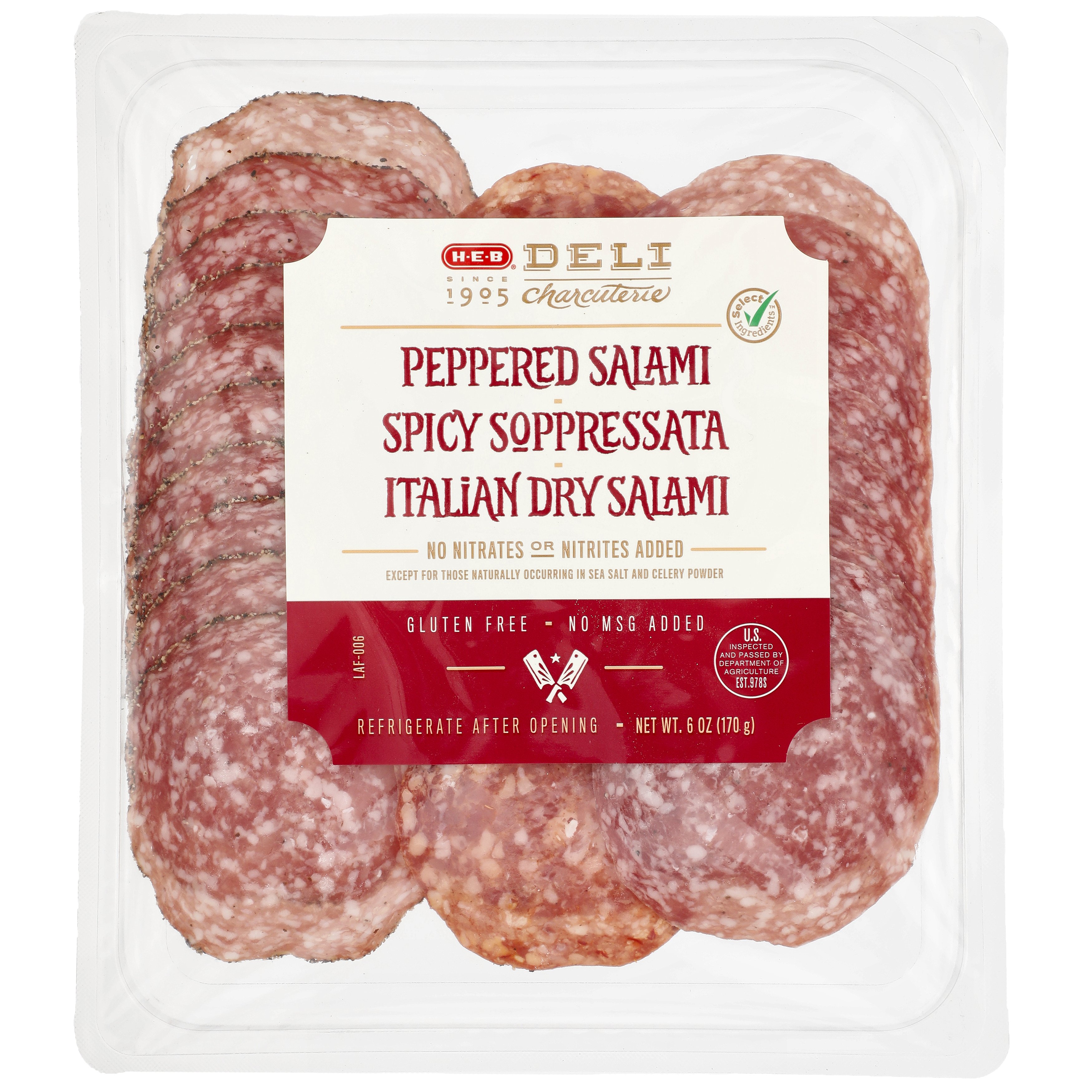 H-E-B Deli Charcuterie Tray - Spicy Trio, 6 oz