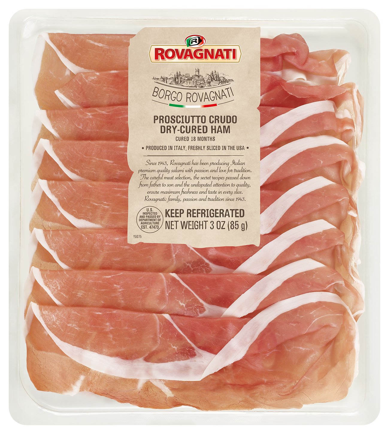 Rovagnati Prosciutto Crudo Dry Cured Ham Shop Meat at HEB