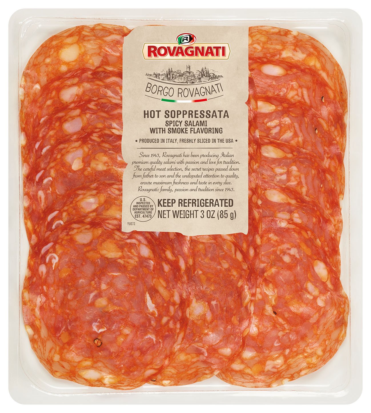 Borgo Rovagnati Hot Soppressata, 3 oz
