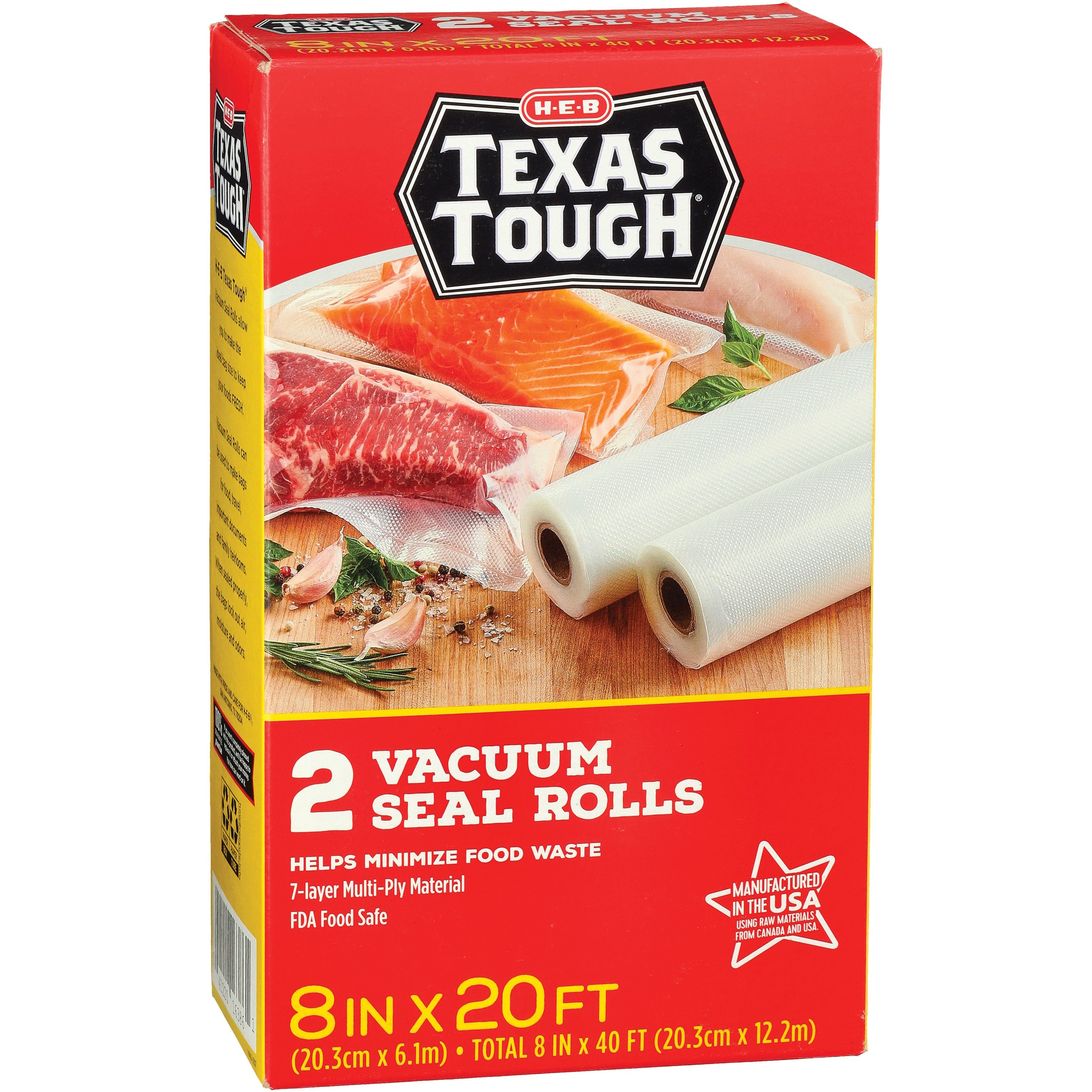 HEB Texas Tough Vacuum Seal Rolls Shop Vacuum Sealers & Bags at HEB
