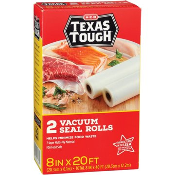 H-E-B Texas Tough Vacuum Seal Rolls, 8"